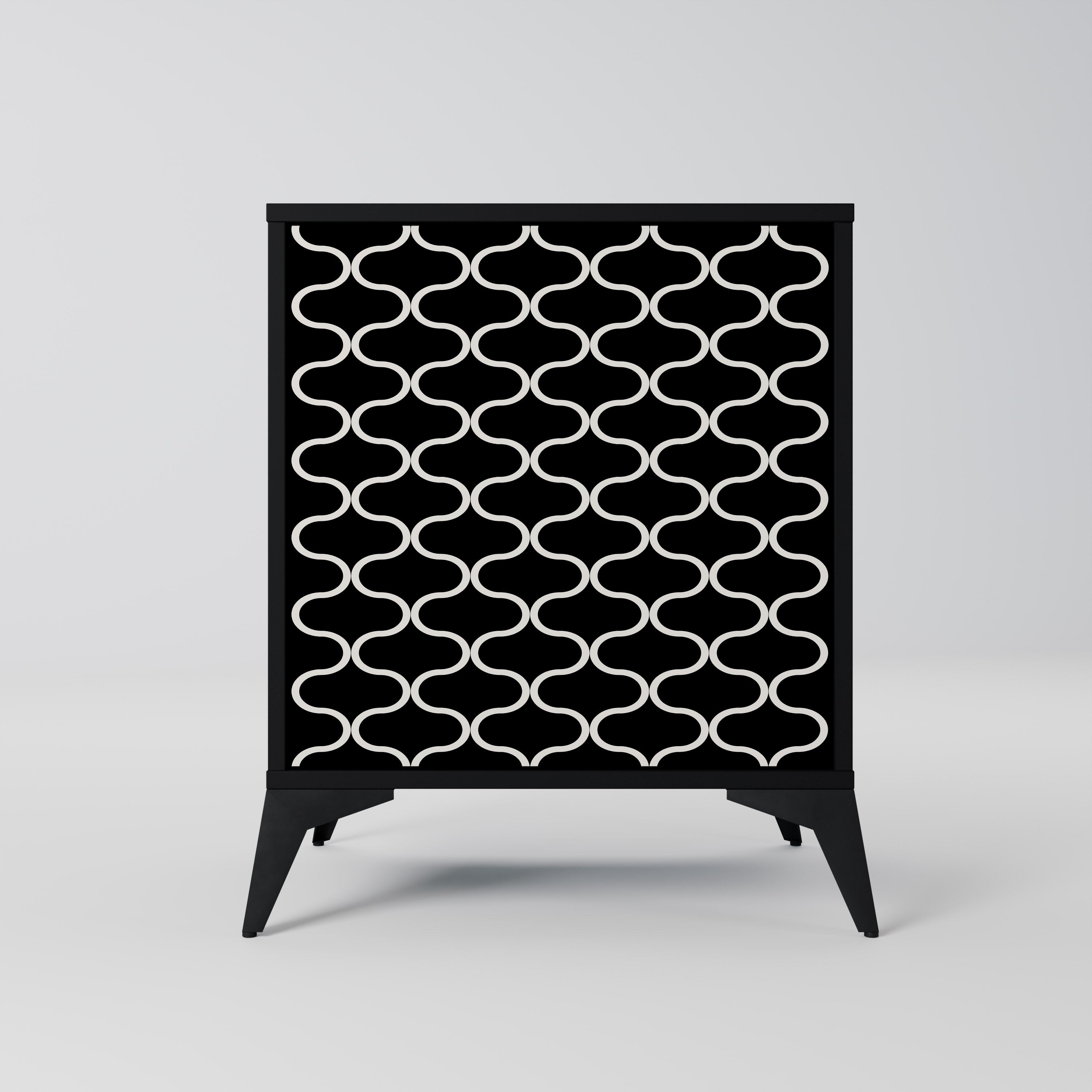TESSELATED BLACKNESS Komoda 1-drzwiowa korpus Czarny