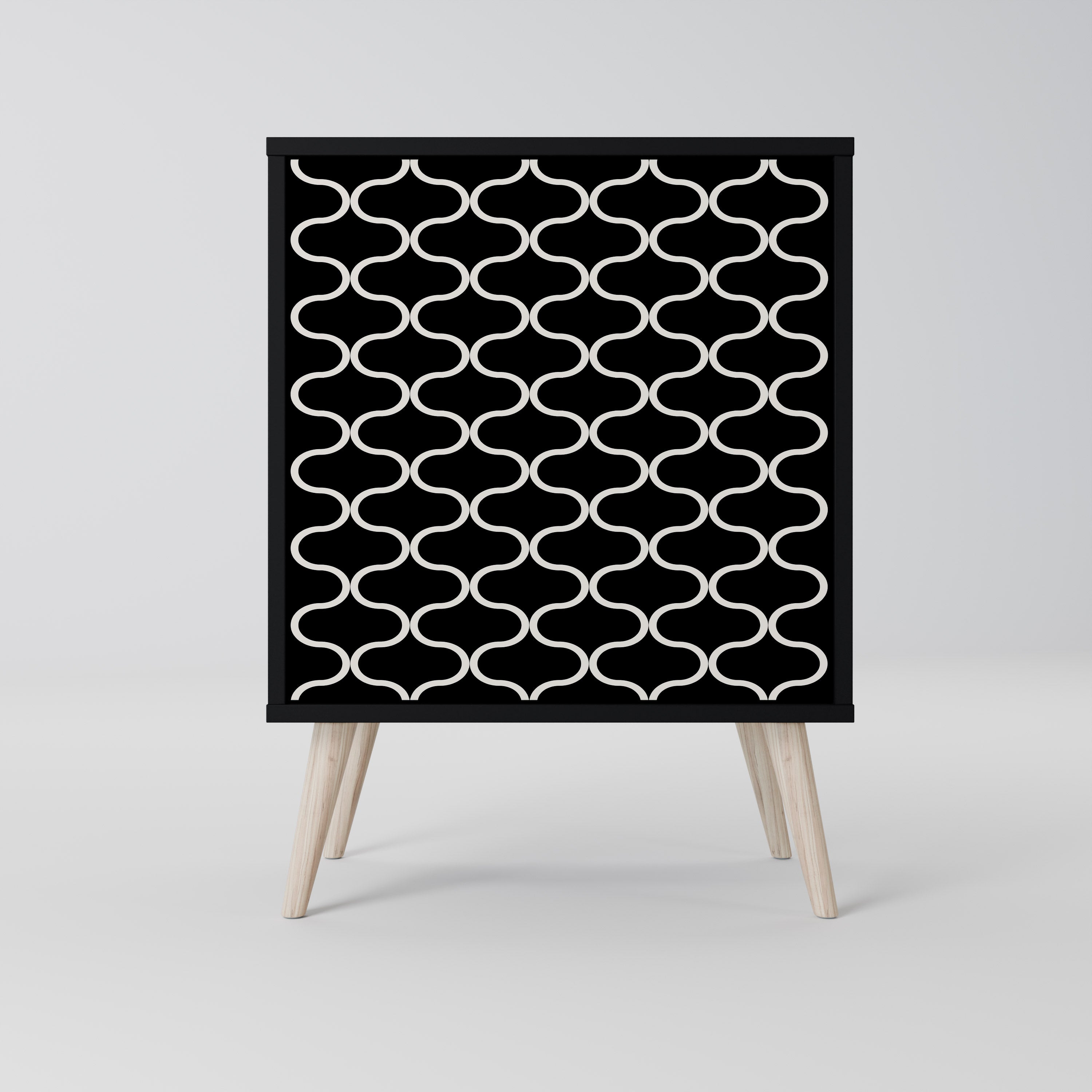 TESSELATED BLACKNESS Komoda 1-drzwiowa korpus Czarny