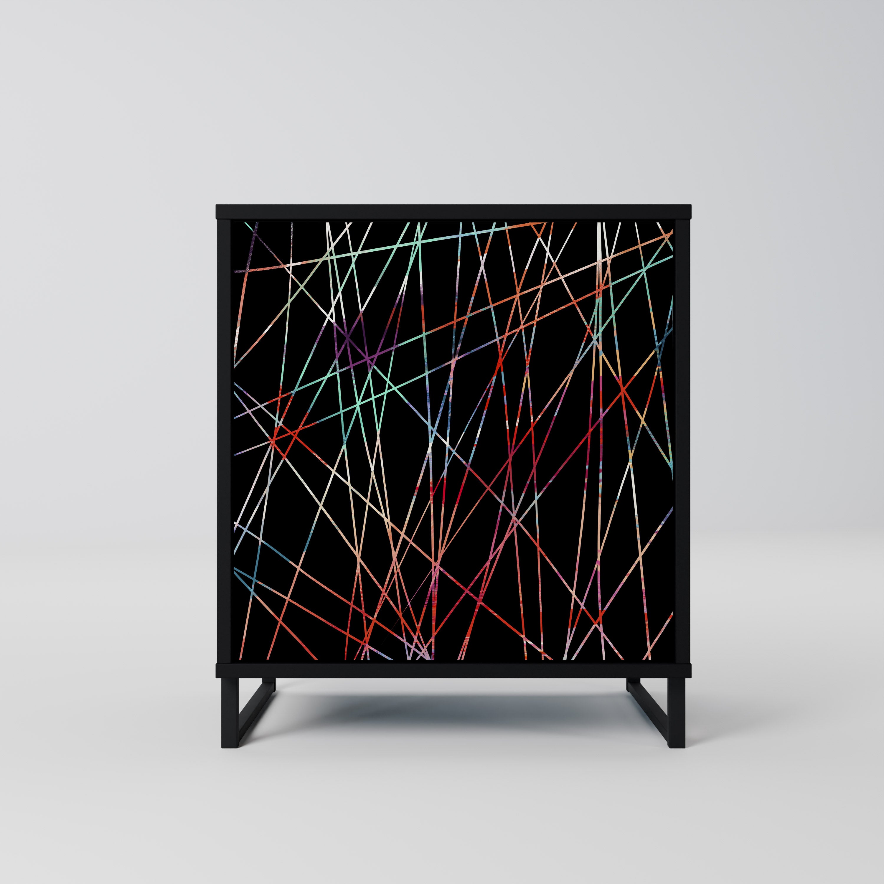 LUMINOUS SNARE Komoda 1-drzwiowa korpus Czarny