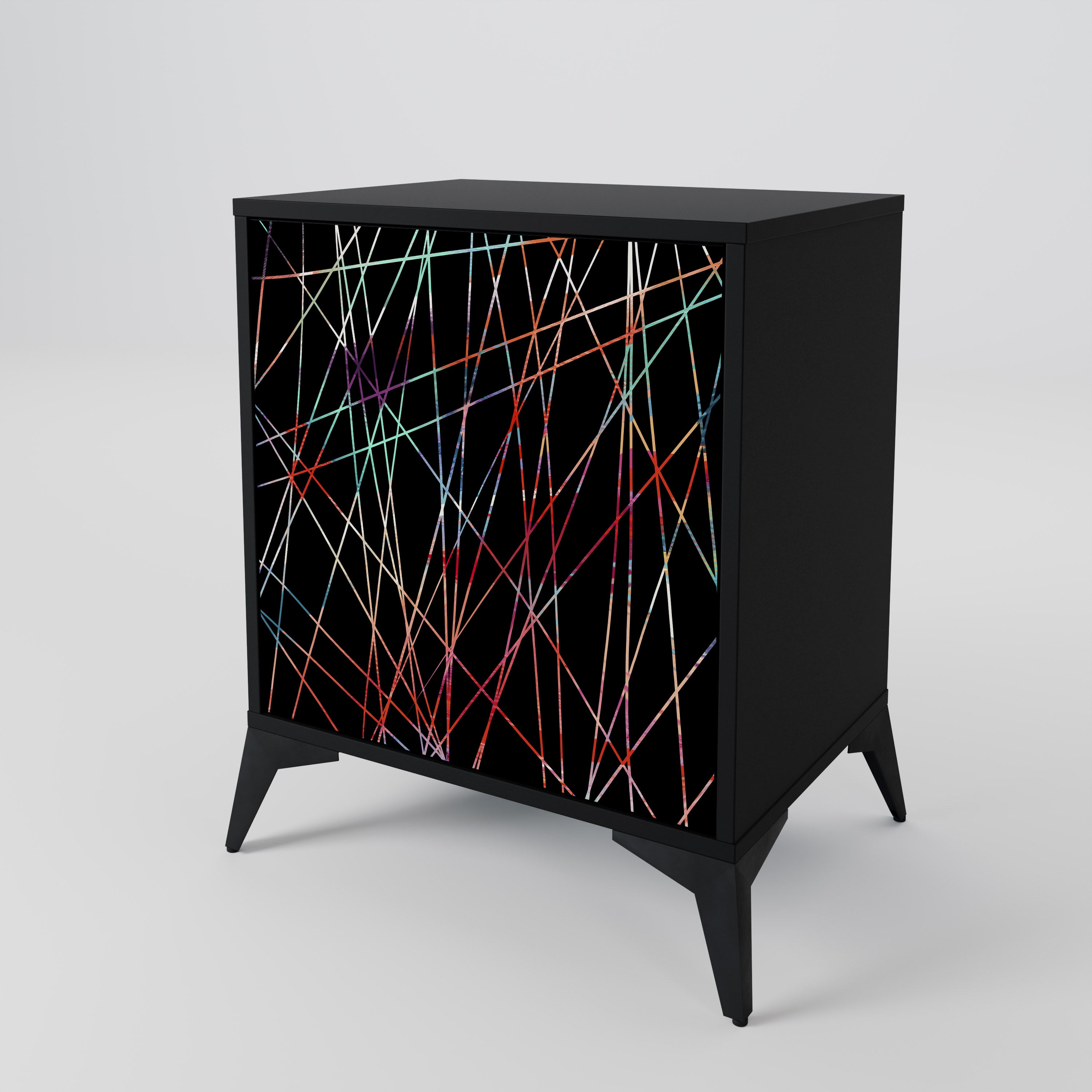 LUMINOUS SNARE Komoda 1-drzwiowa korpus Czarny