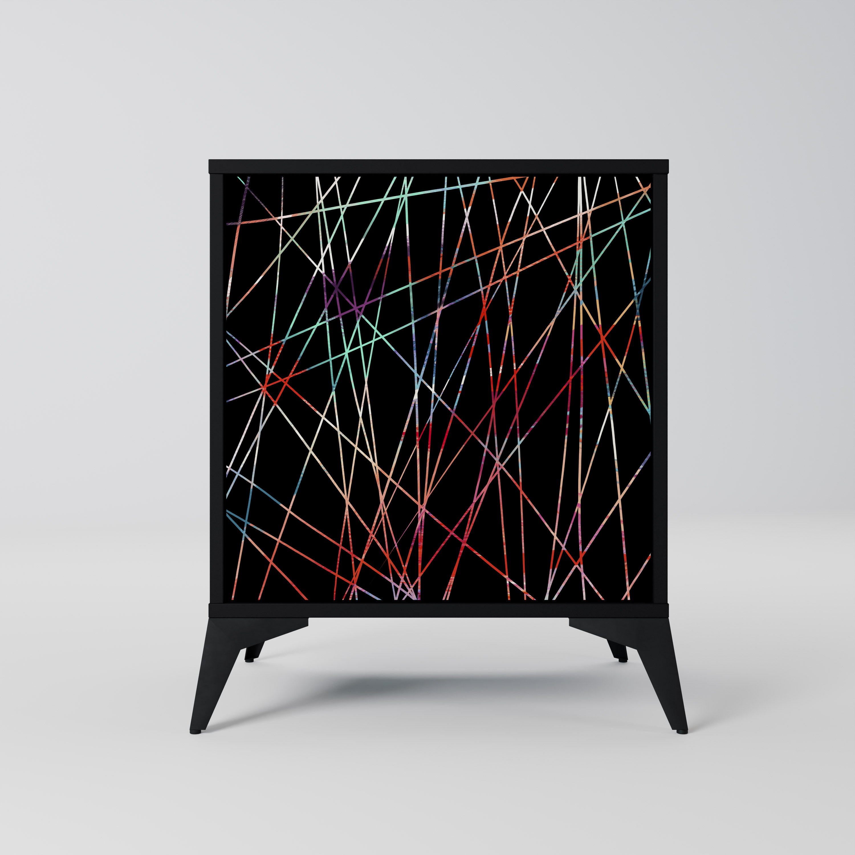 LUMINOUS SNARE Komoda 1-drzwiowa korpus Czarny