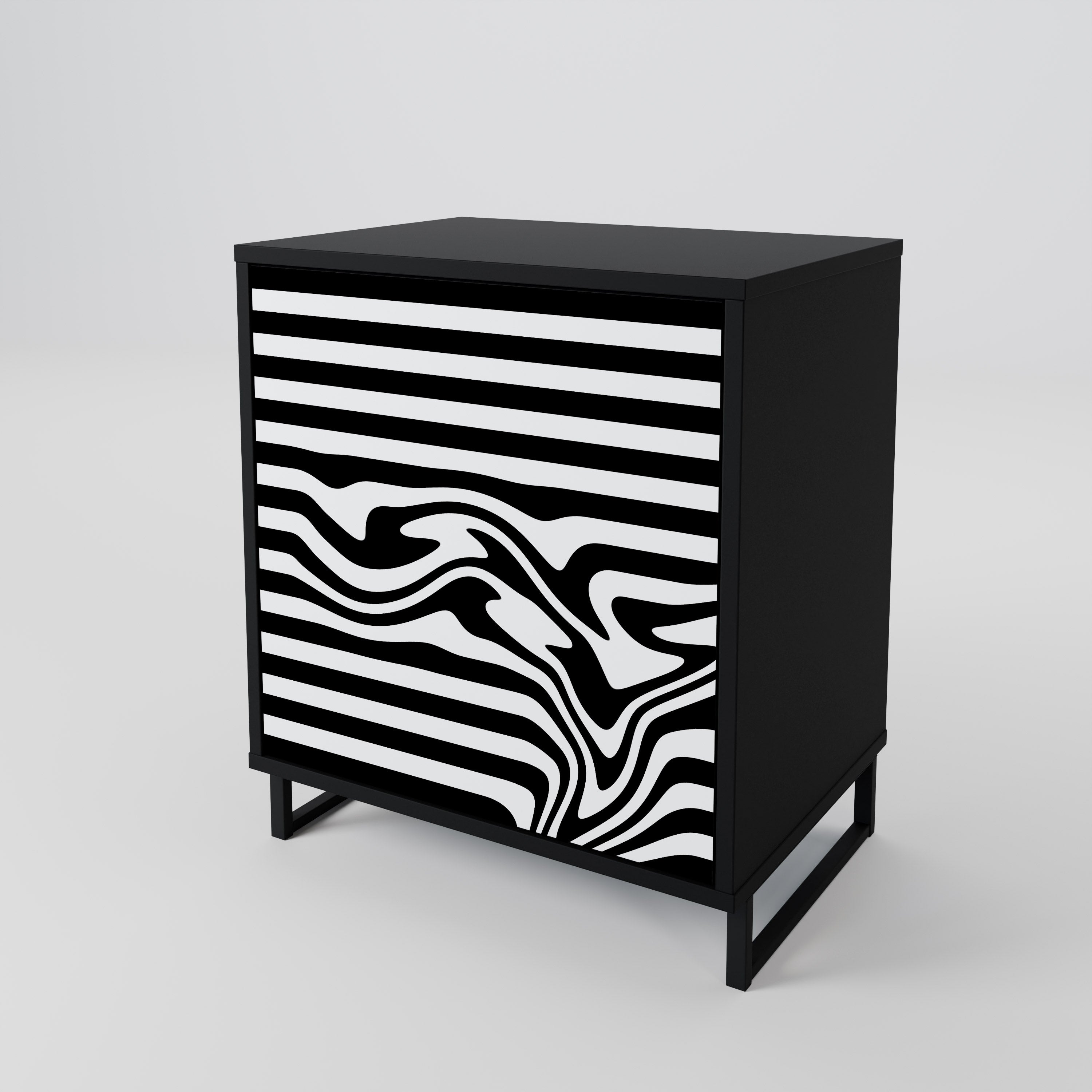 SPECTRA SHOWCASE Komoda 1-drzwiowa korpus Czarny