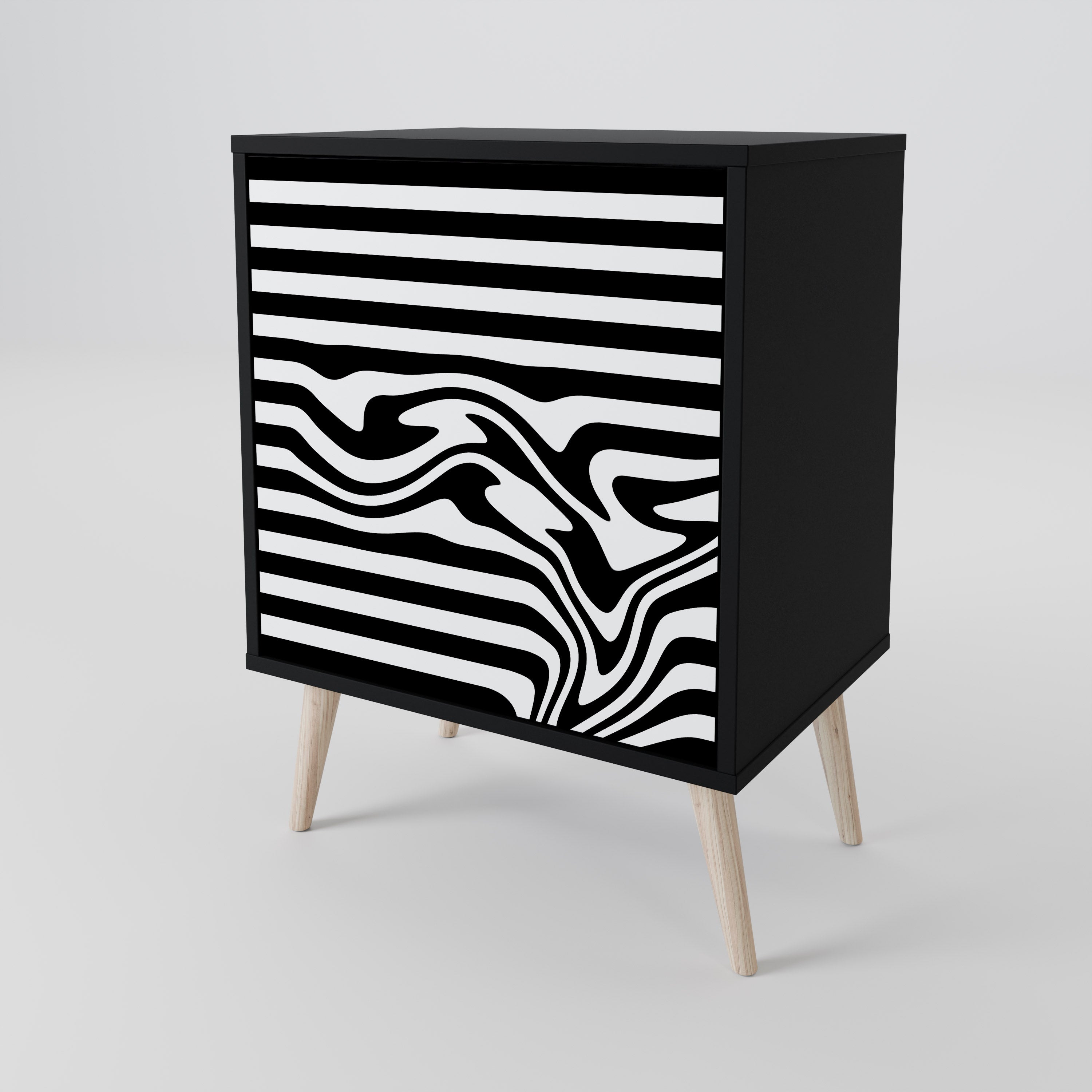 SPECTRA SHOWCASE Komoda 1-drzwiowa korpus Czarny