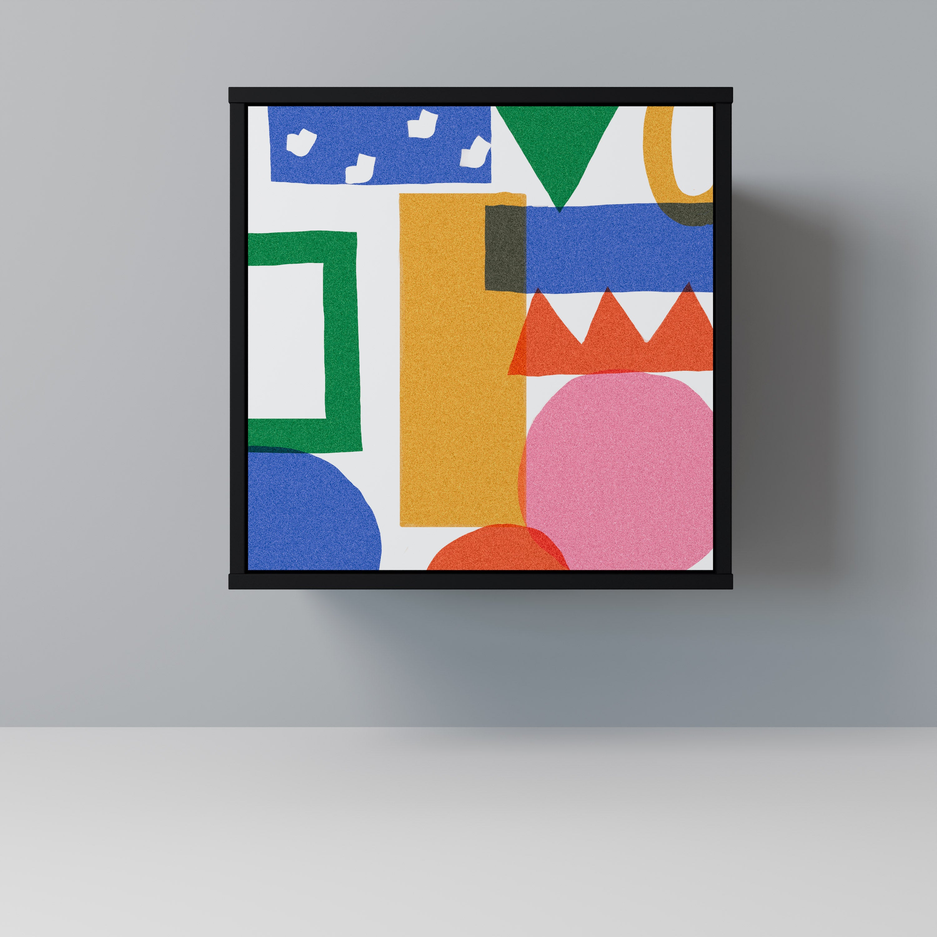 GEOMETRIC GLIMMER Komoda 1-drzwiowa korpus Czarny