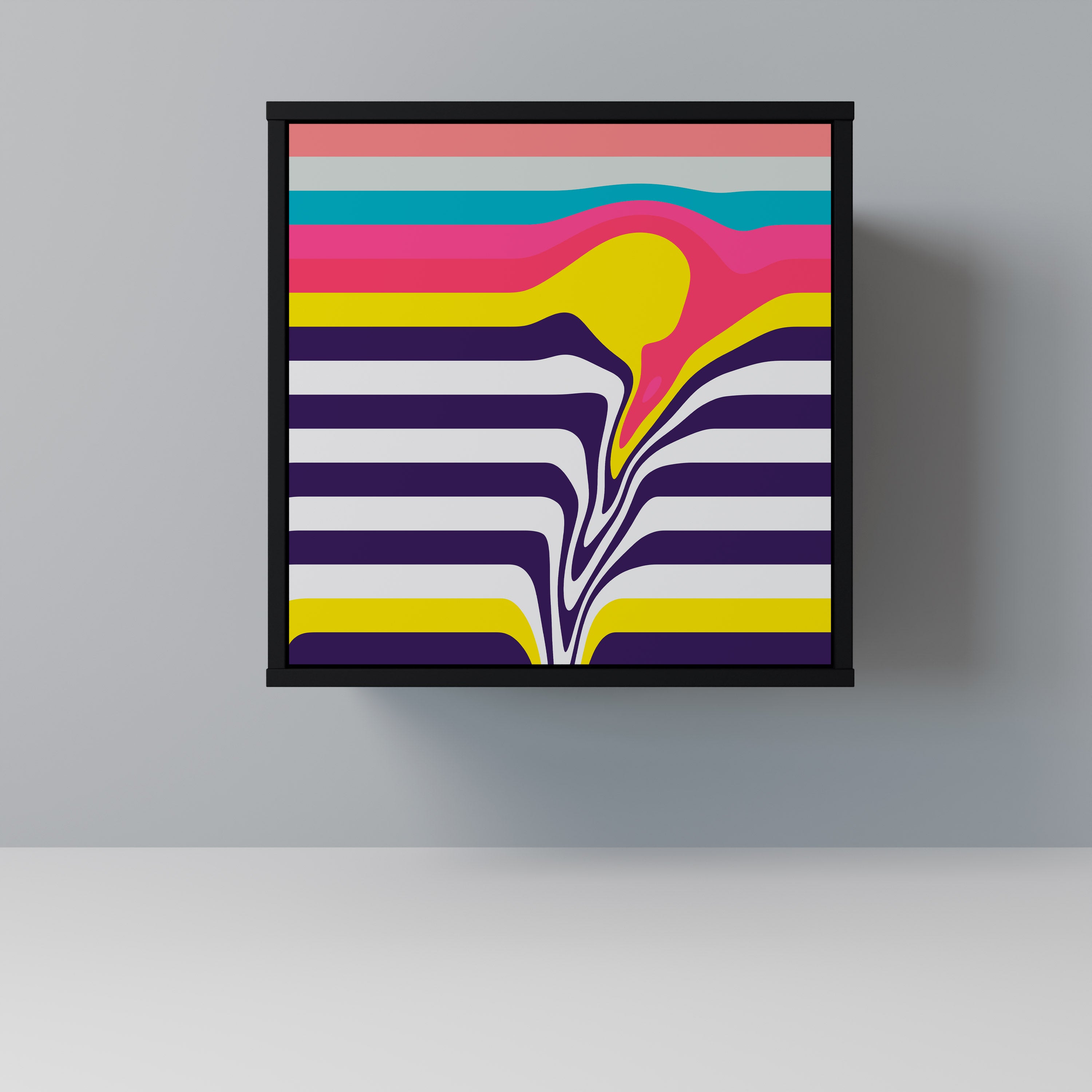 TONE COLLAPSE Komoda 1-drzwiowa korpus Czarny