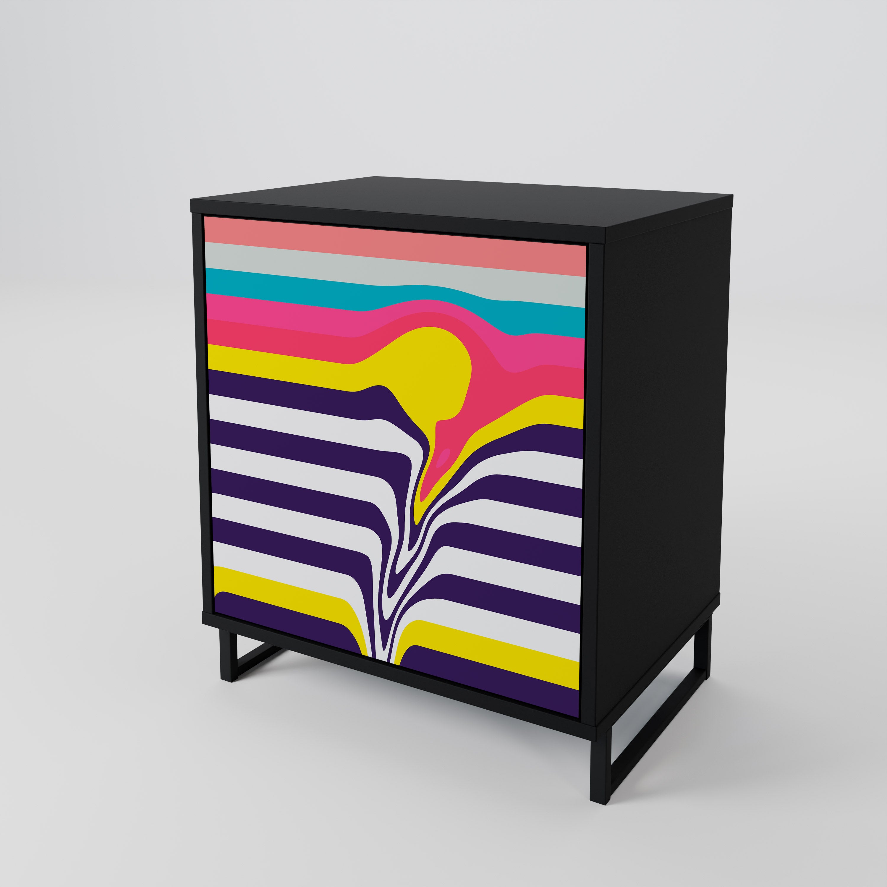 TONE COLLAPSE Komoda 1-drzwiowa korpus Czarny