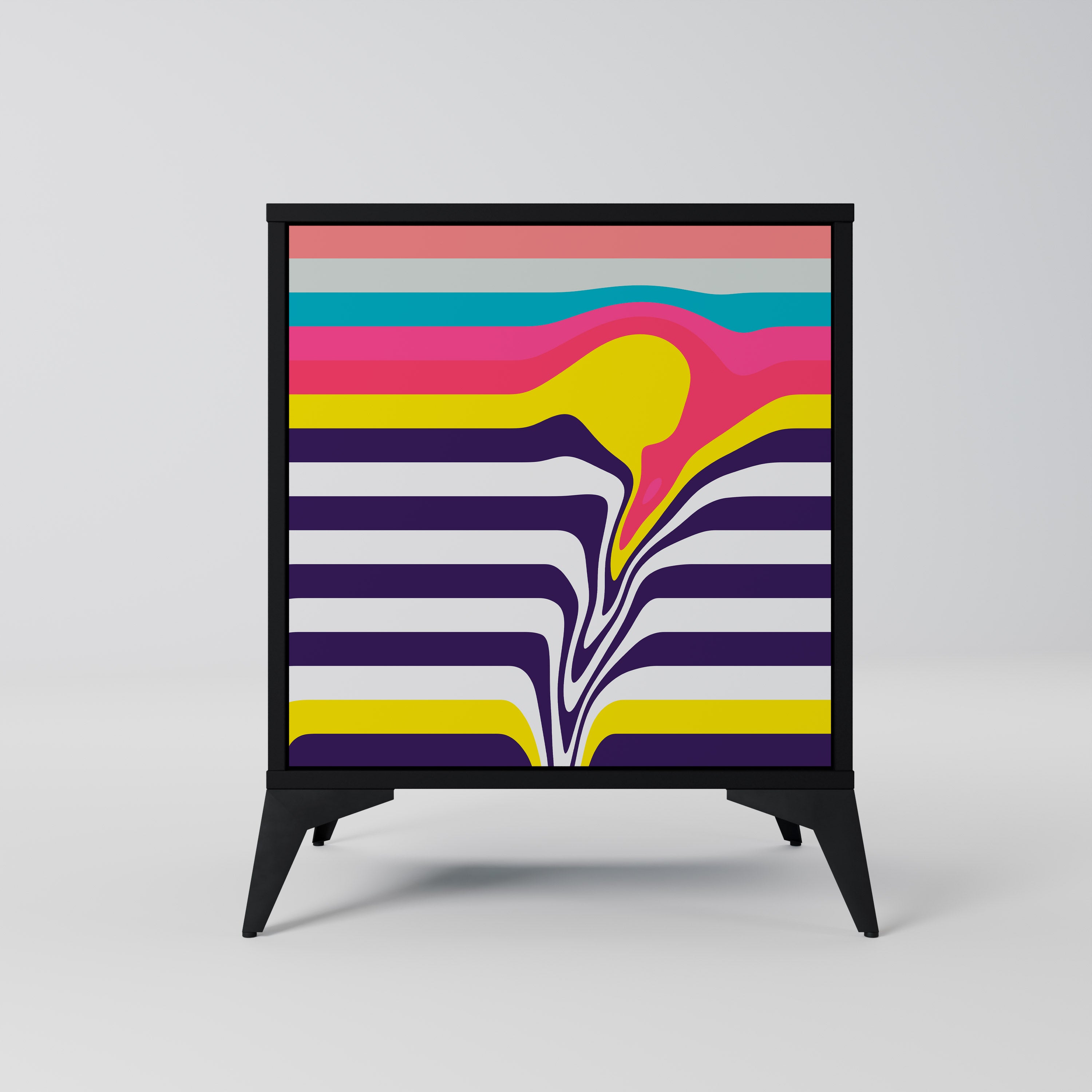 TONE COLLAPSE Komoda 1-drzwiowa korpus Czarny