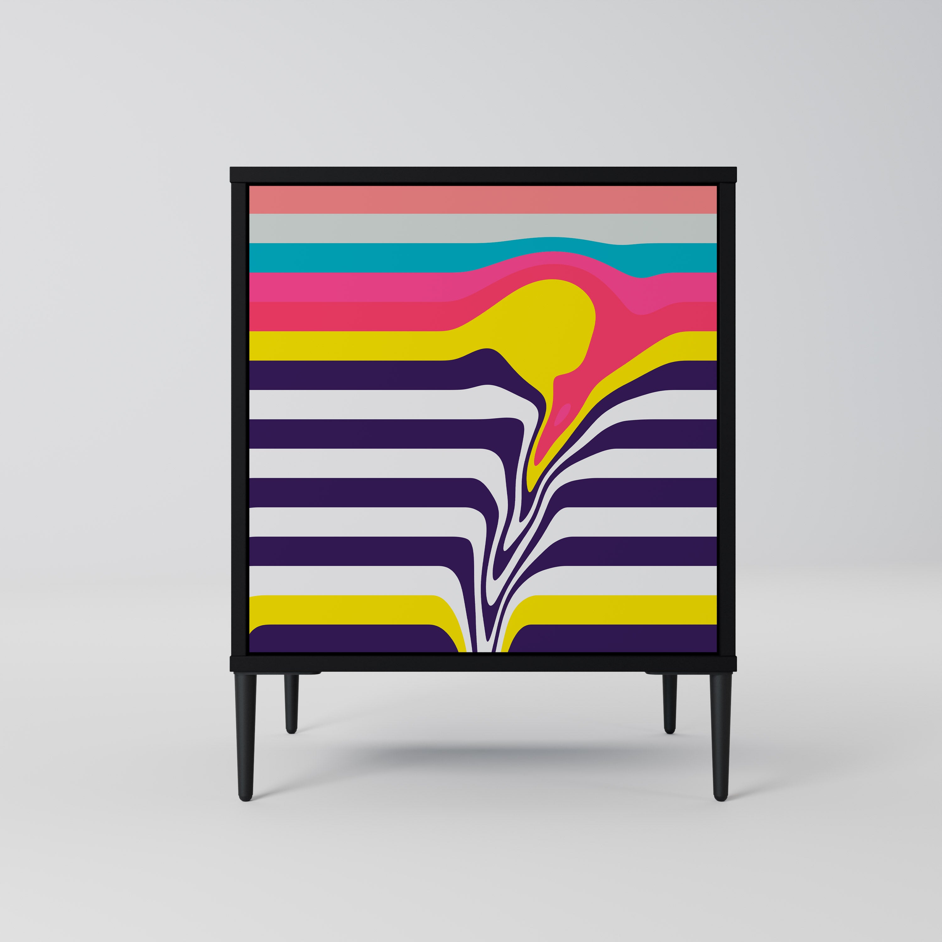 TONE COLLAPSE Komoda 1-drzwiowa korpus Czarny