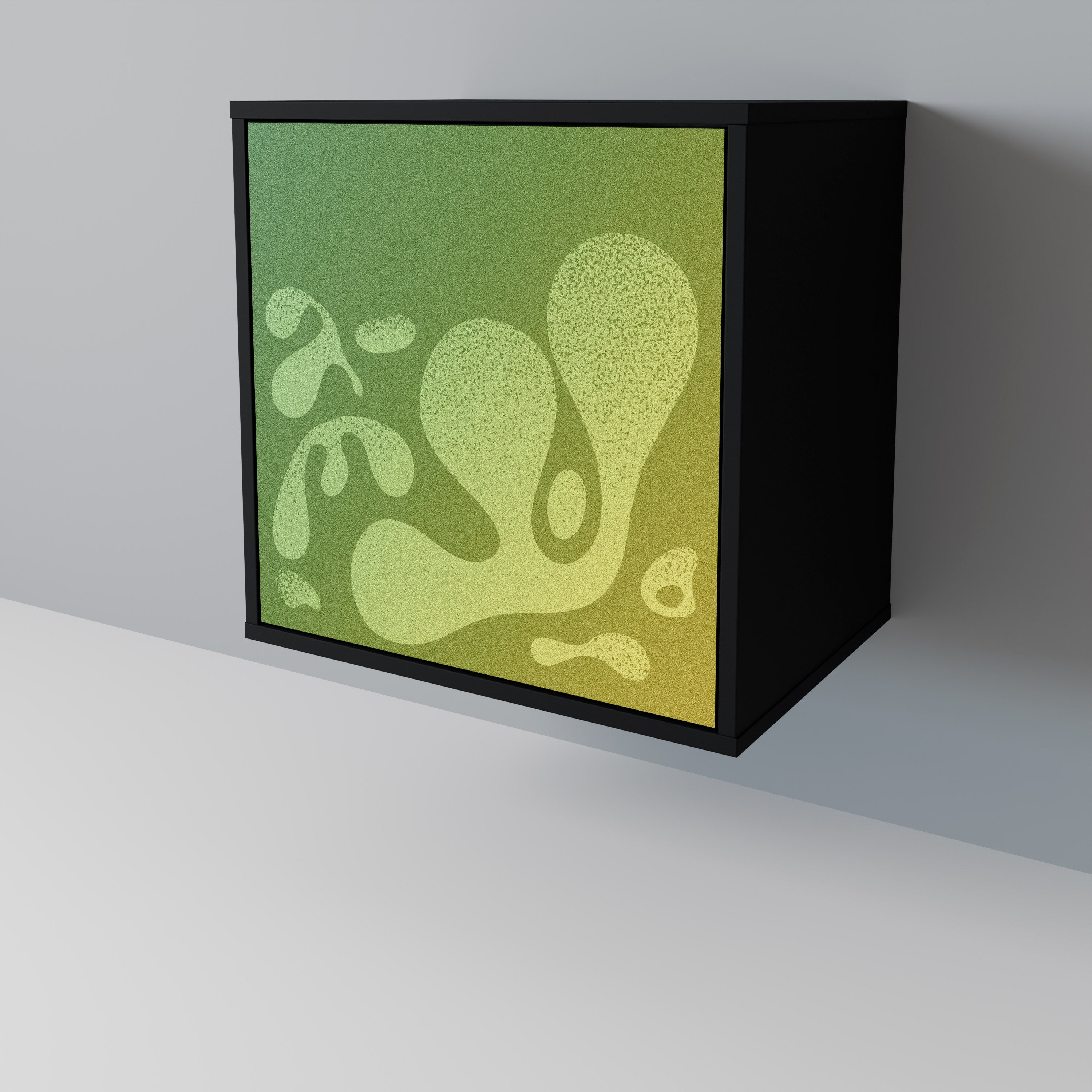 IRREGULAR BLUE Komoda 1-drzwiowa korpus Czarny