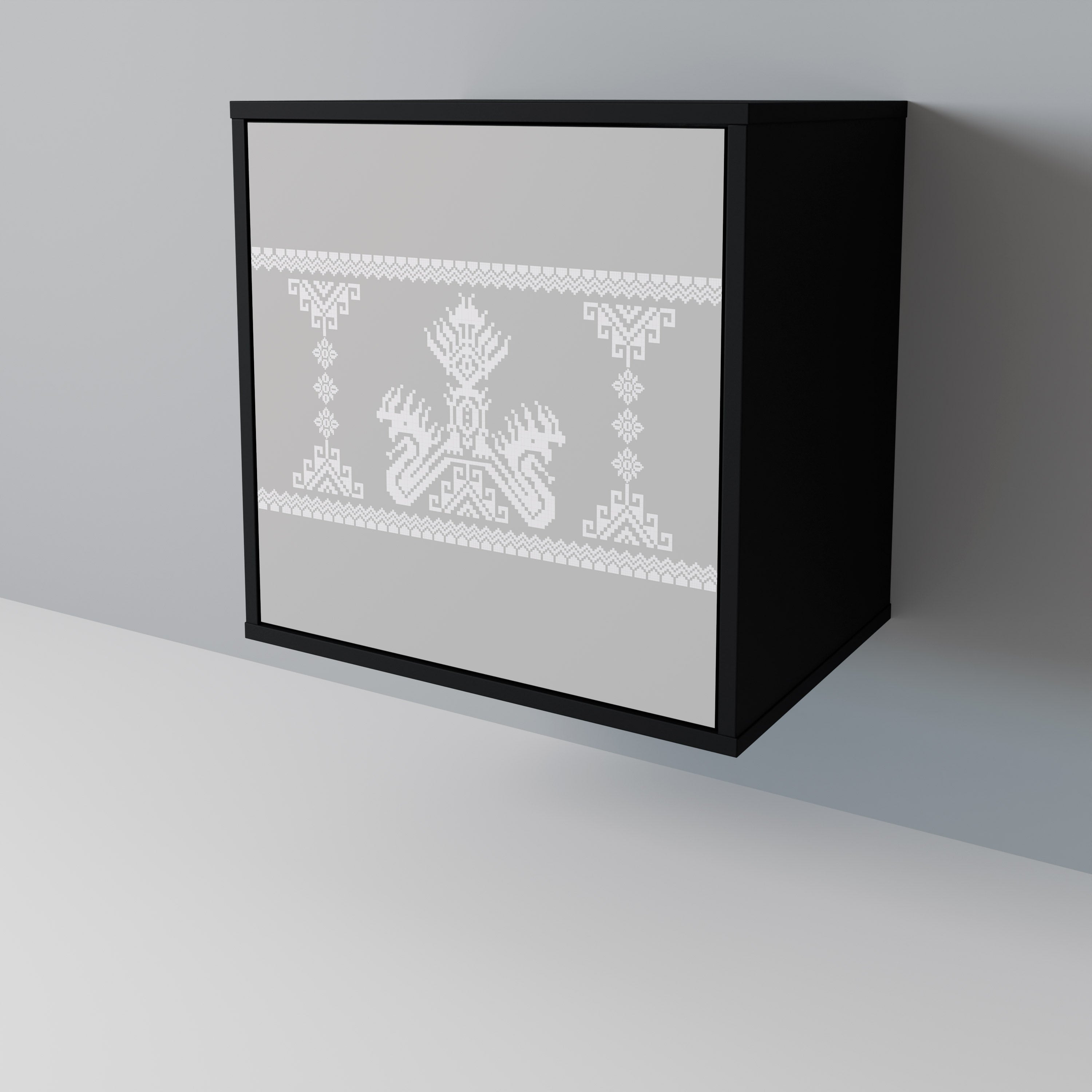 THAI GRAY Komoda 1-drzwiowa korpus Czarny