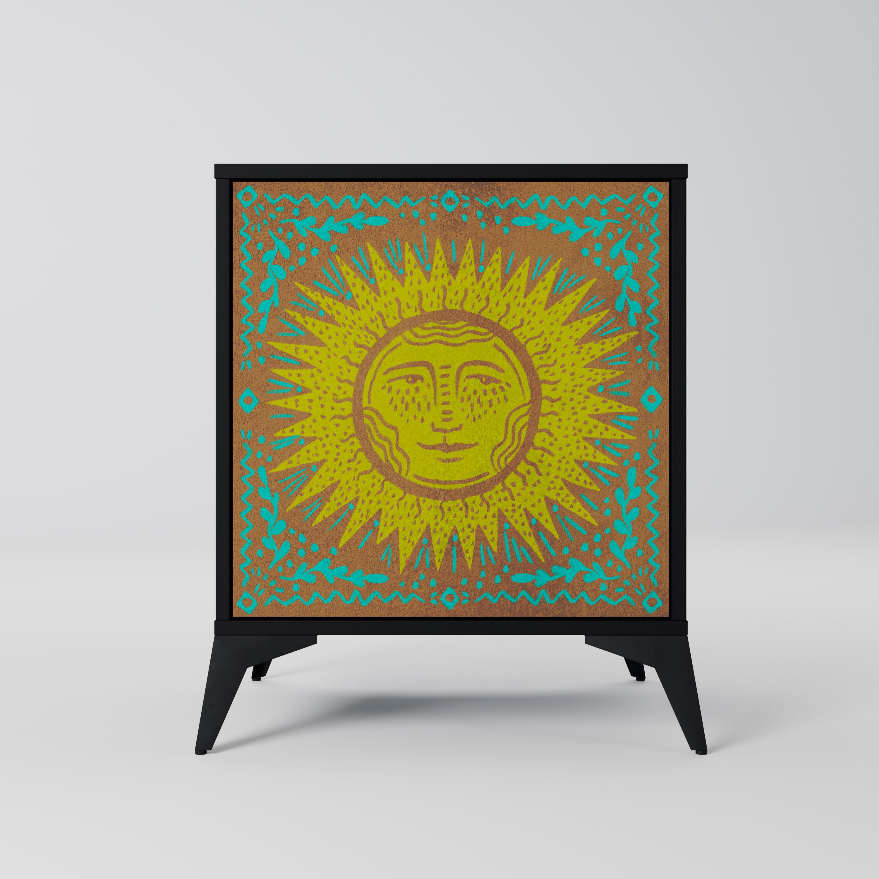 SUNSHINE EULOGY Komoda 1-drzwiowa korpus Czarny