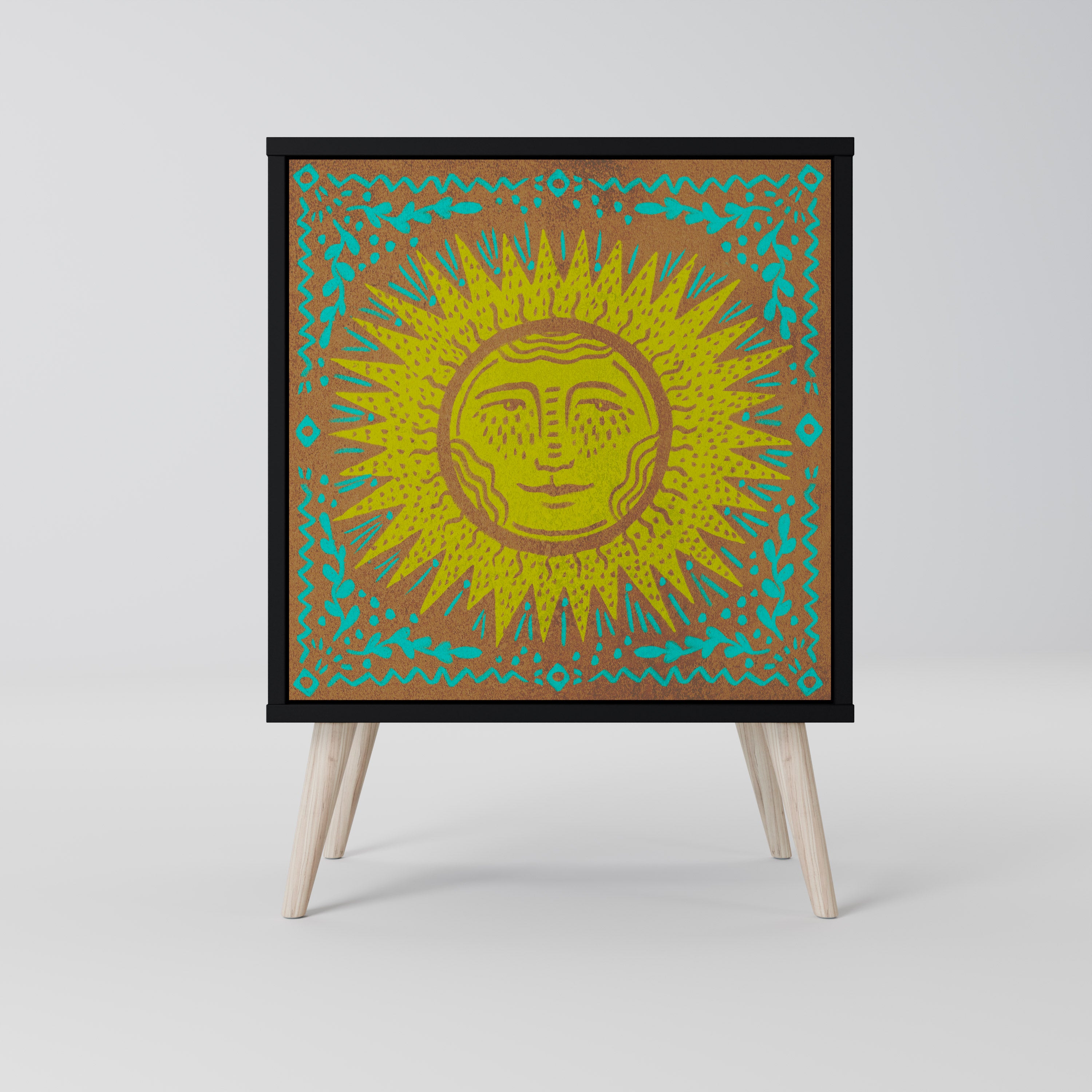 SUNSHINE EULOGY Komoda 1-drzwiowa korpus Czarny