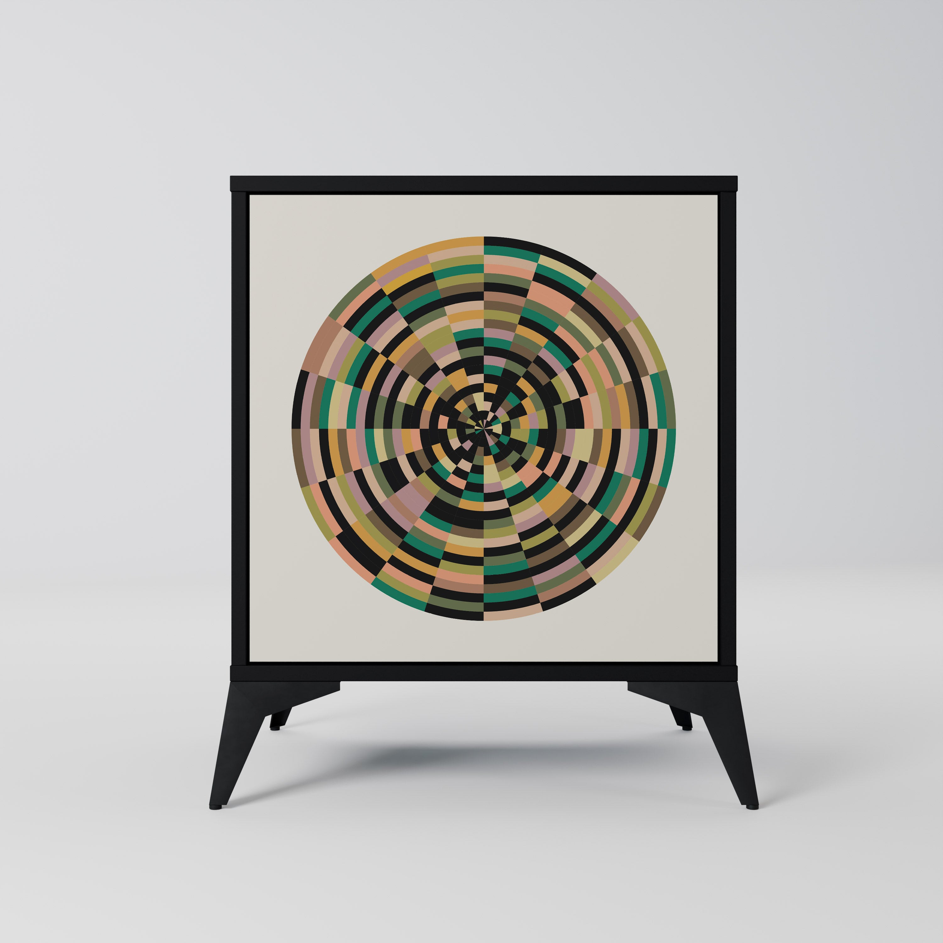 GREEN CIRCLES Komoda 1-drzwiowa korpus Czarny