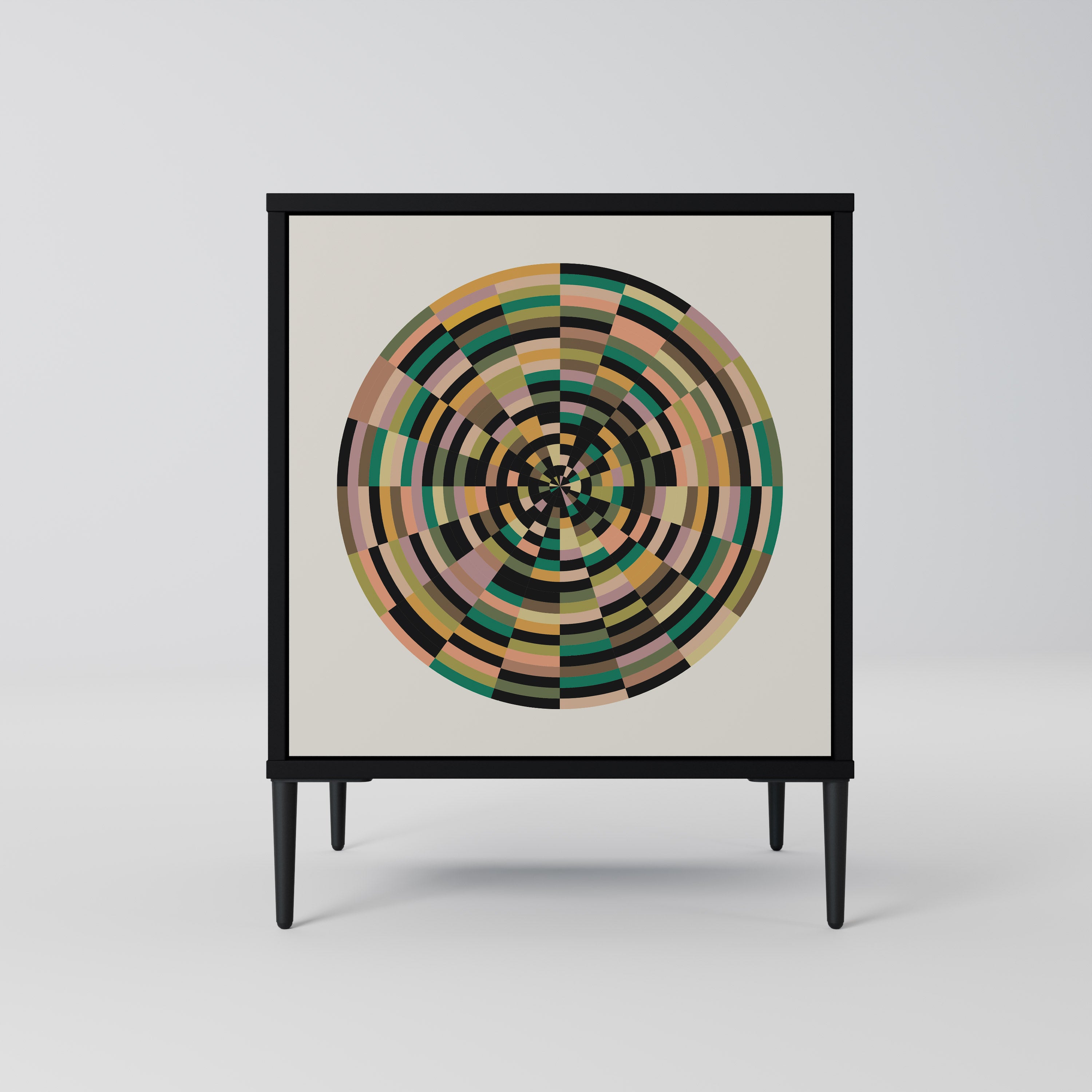 GREEN CIRCLES Komoda 1-drzwiowa korpus Czarny