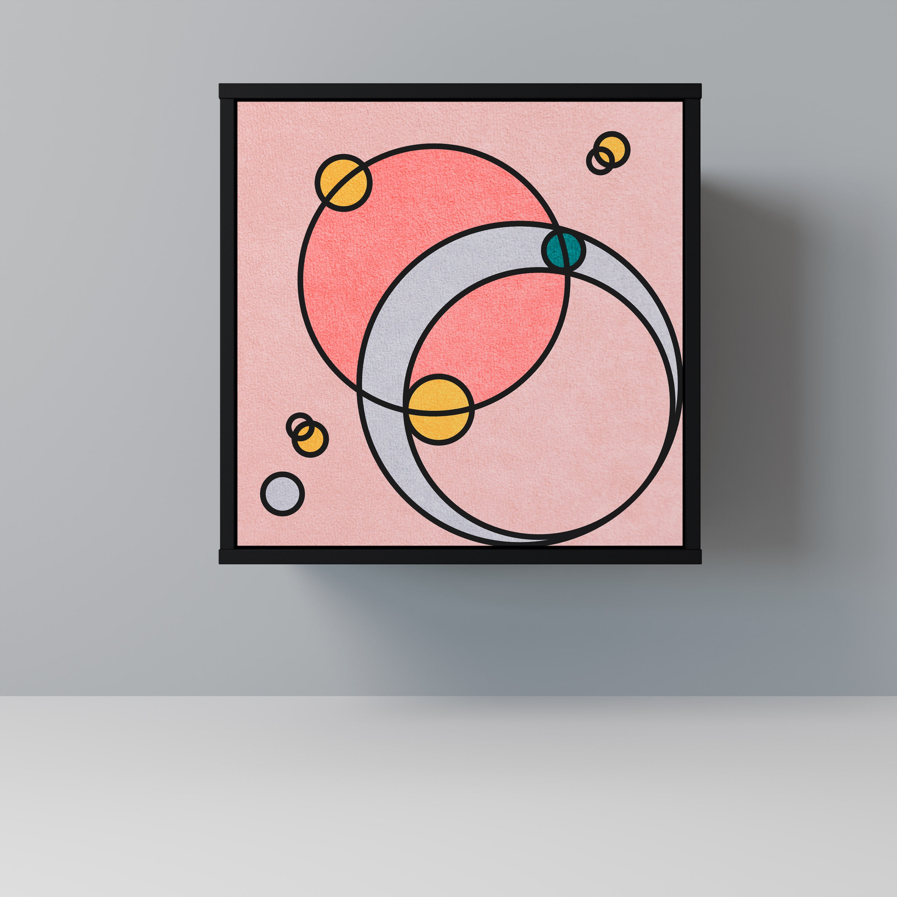 GOSSAMER ECHOES Komoda 1-drzwiowa korpus Czarny