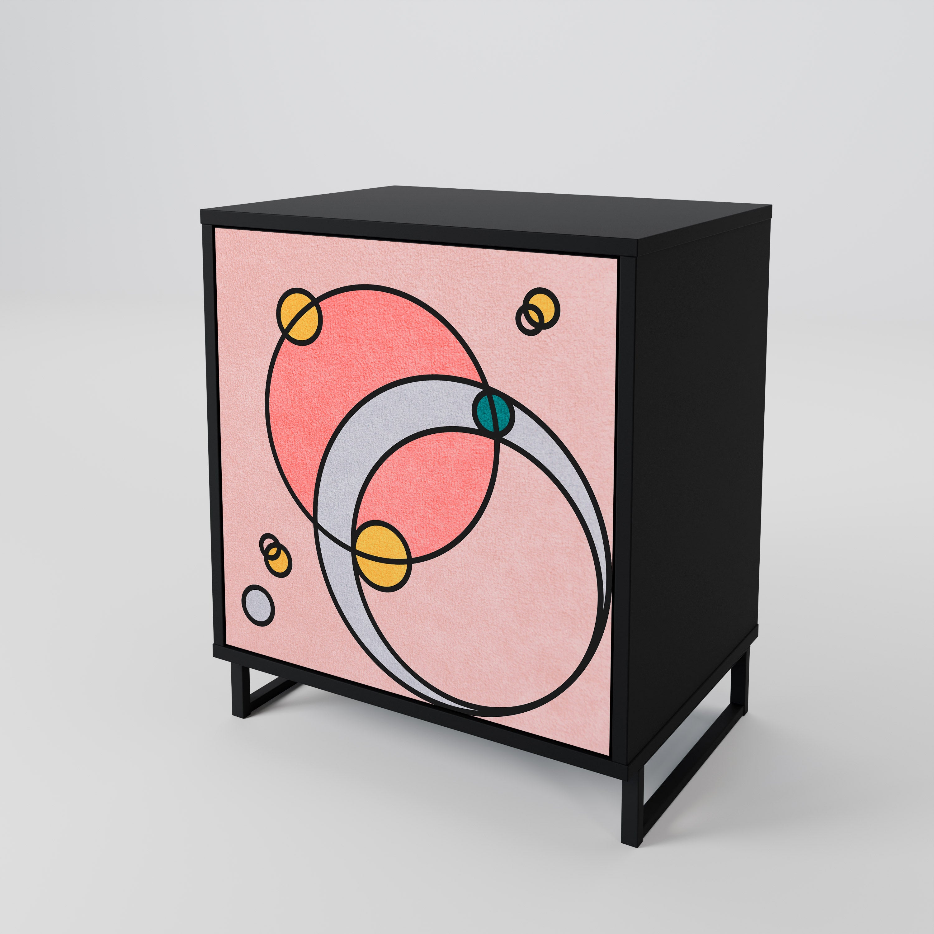 GOSSAMER ECHOES Komoda 1-drzwiowa korpus Czarny