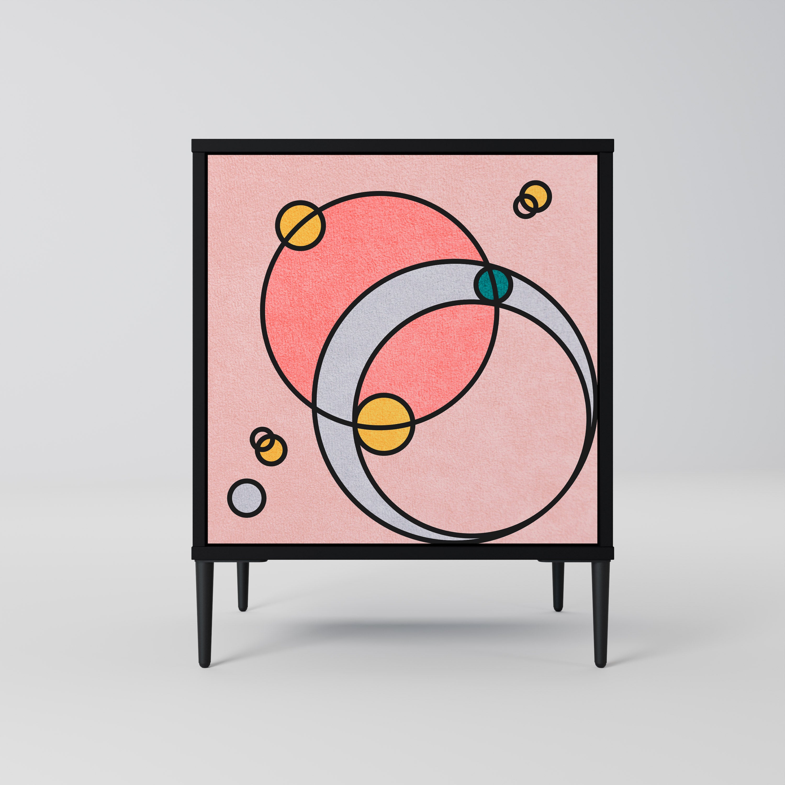 GOSSAMER ECHOES Komoda 1-drzwiowa korpus Czarny