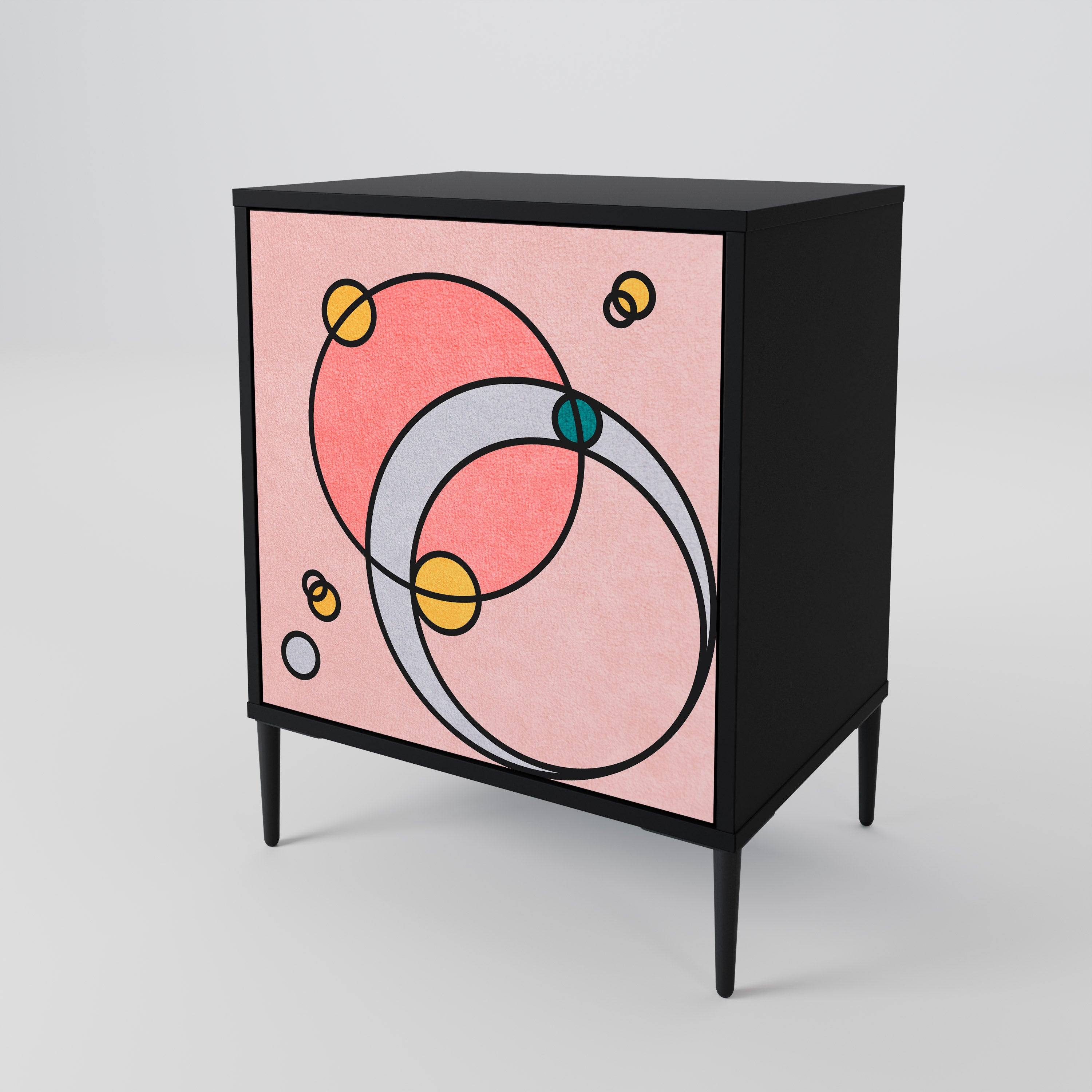 GOSSAMER ECHOES Komoda 1-drzwiowa korpus Czarny