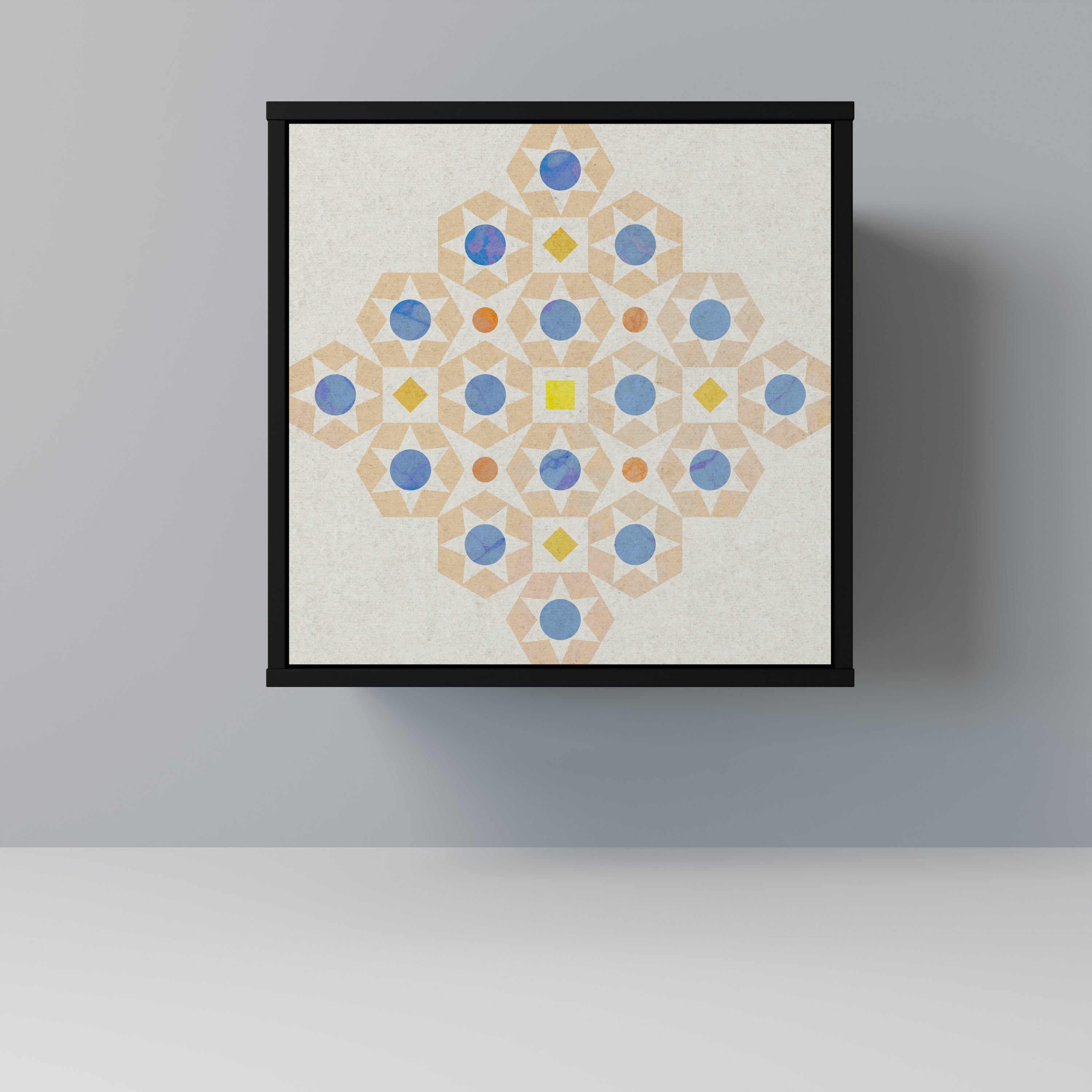 PATTERNED PRISM Komoda 1-drzwiowa korpus Czarny