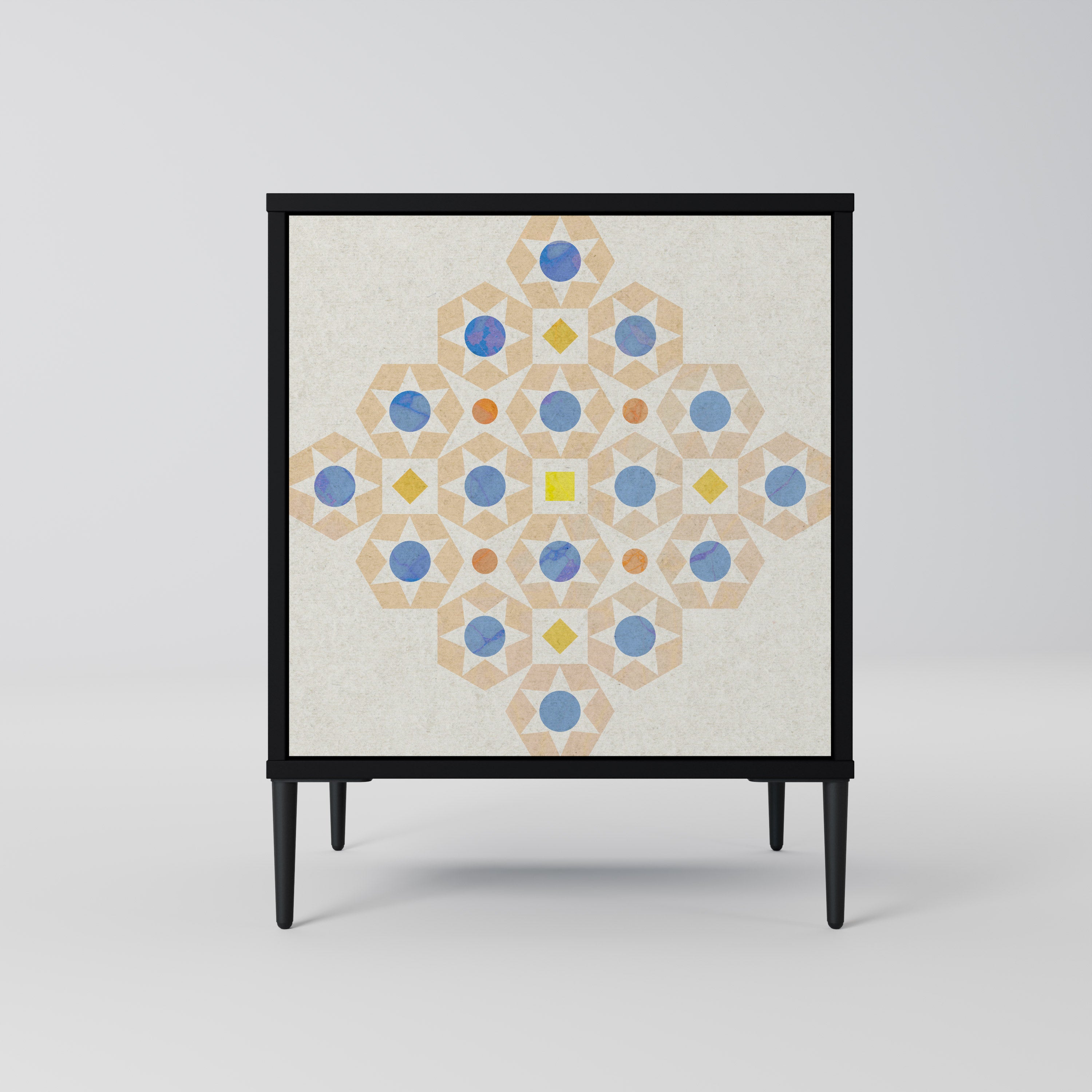 PATTERNED PRISM Komoda 1-drzwiowa korpus Czarny