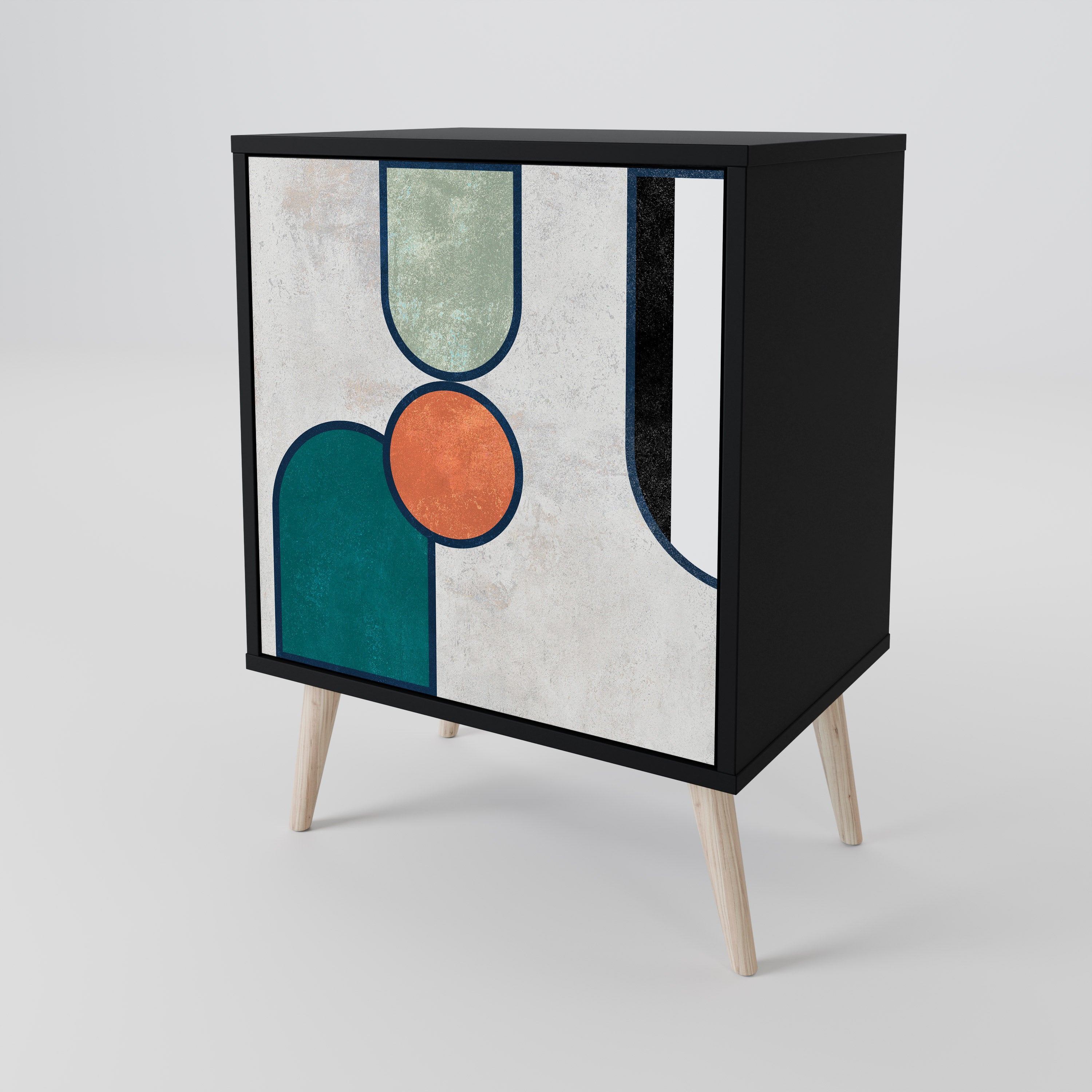 COOL STORY Komoda 1-drzwiowa korpus Czarny