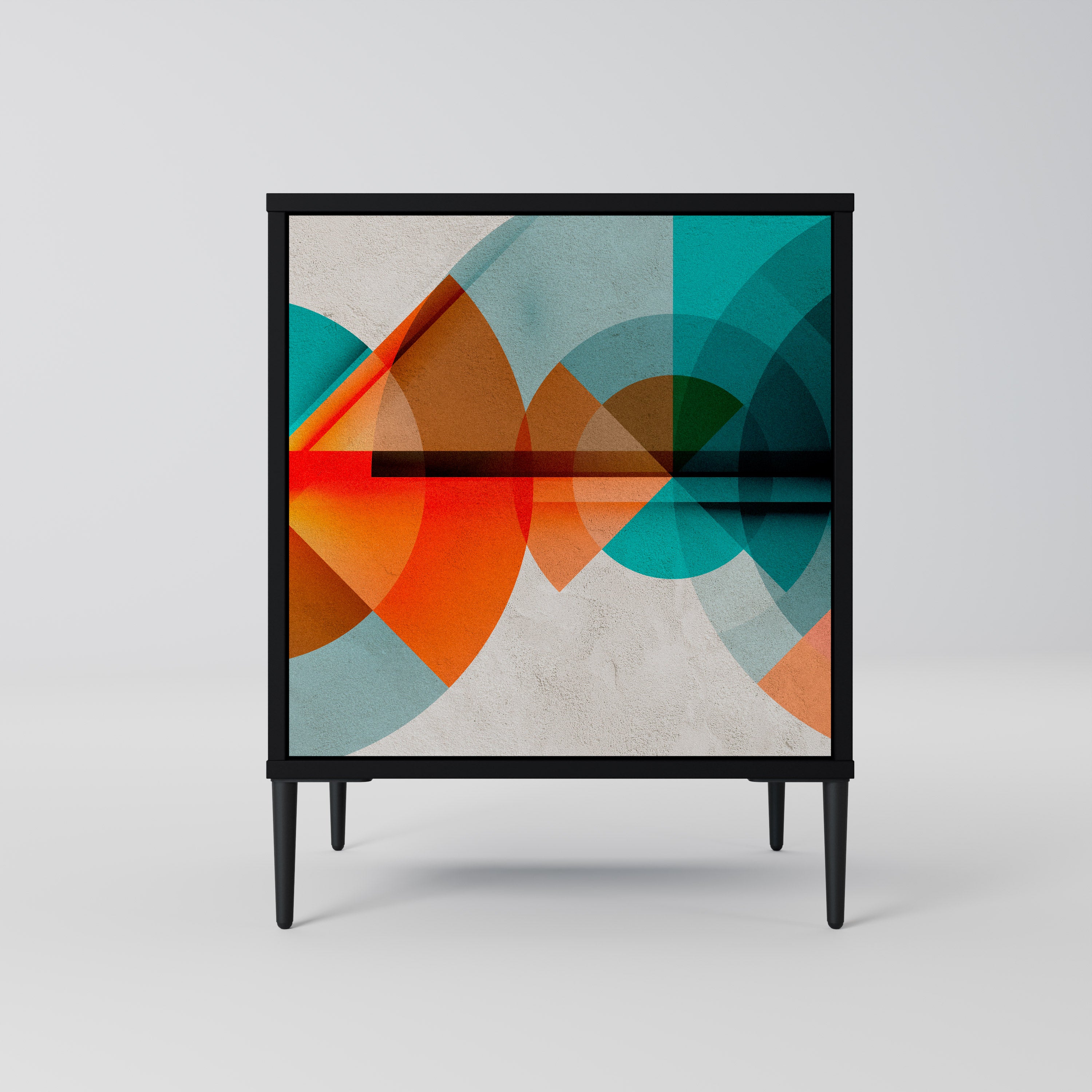 CIRCULAR RHAPSODY Komoda 1-drzwiowa korpus Czarny