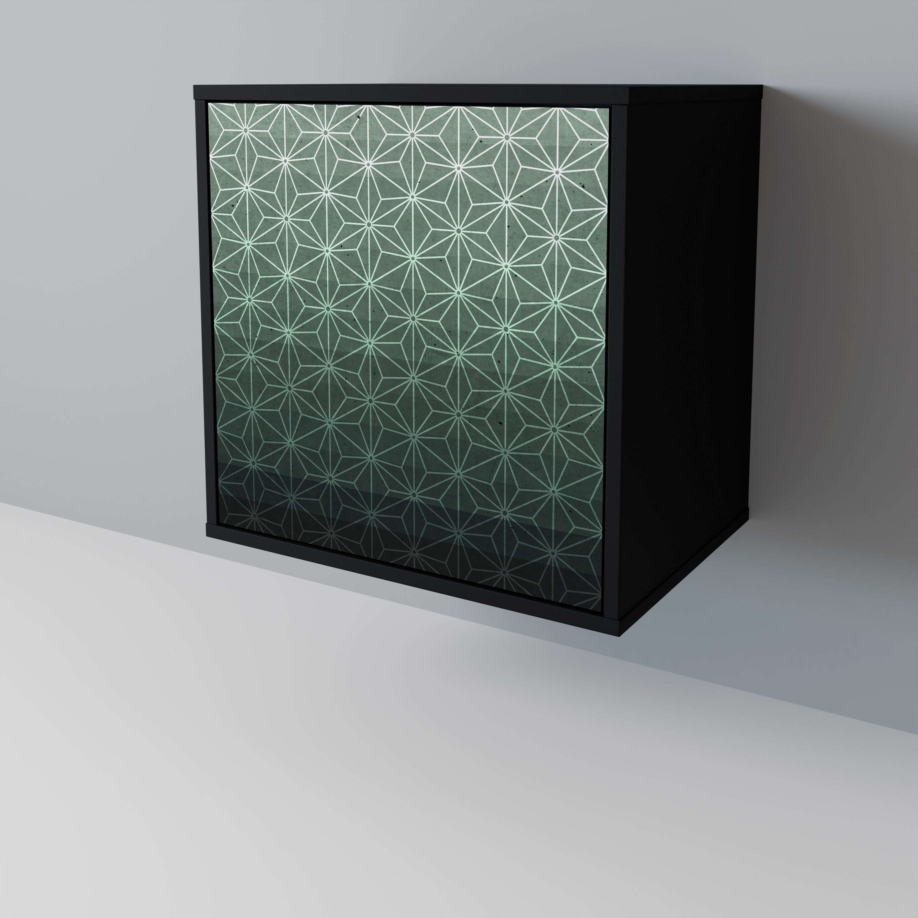 ORNAMENTAL GLIMMER Komoda 1-drzwiowa korpus Czarny