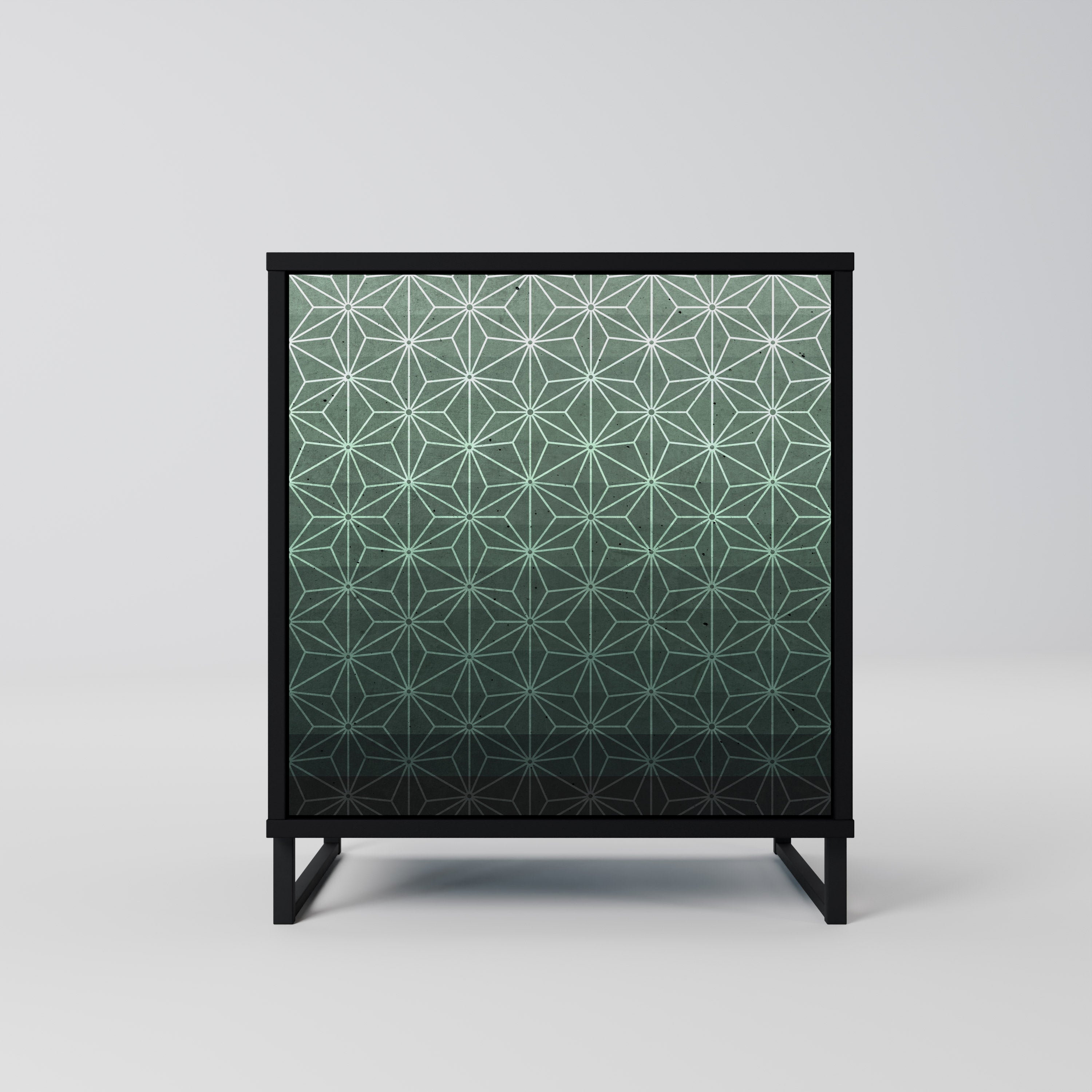 ORNAMENTAL GLIMMER Komoda 1-drzwiowa korpus Czarny