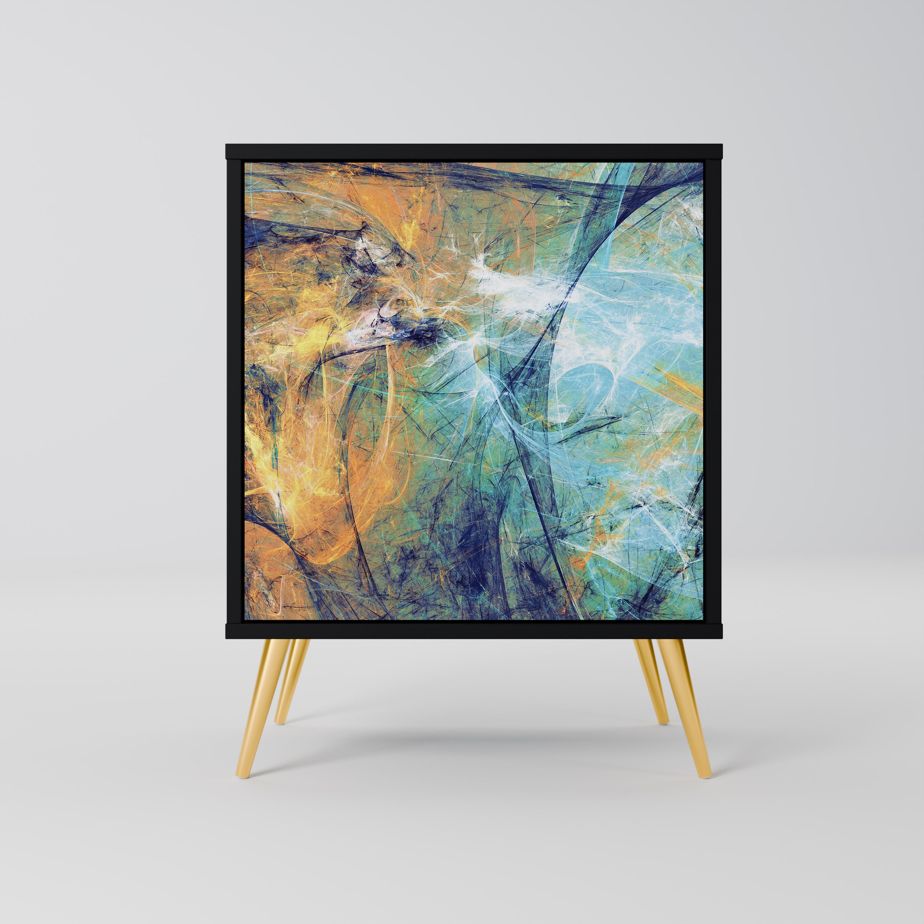 ABSTRACT THOUGHTS Komoda 1-drzwiowa korpus Czarny