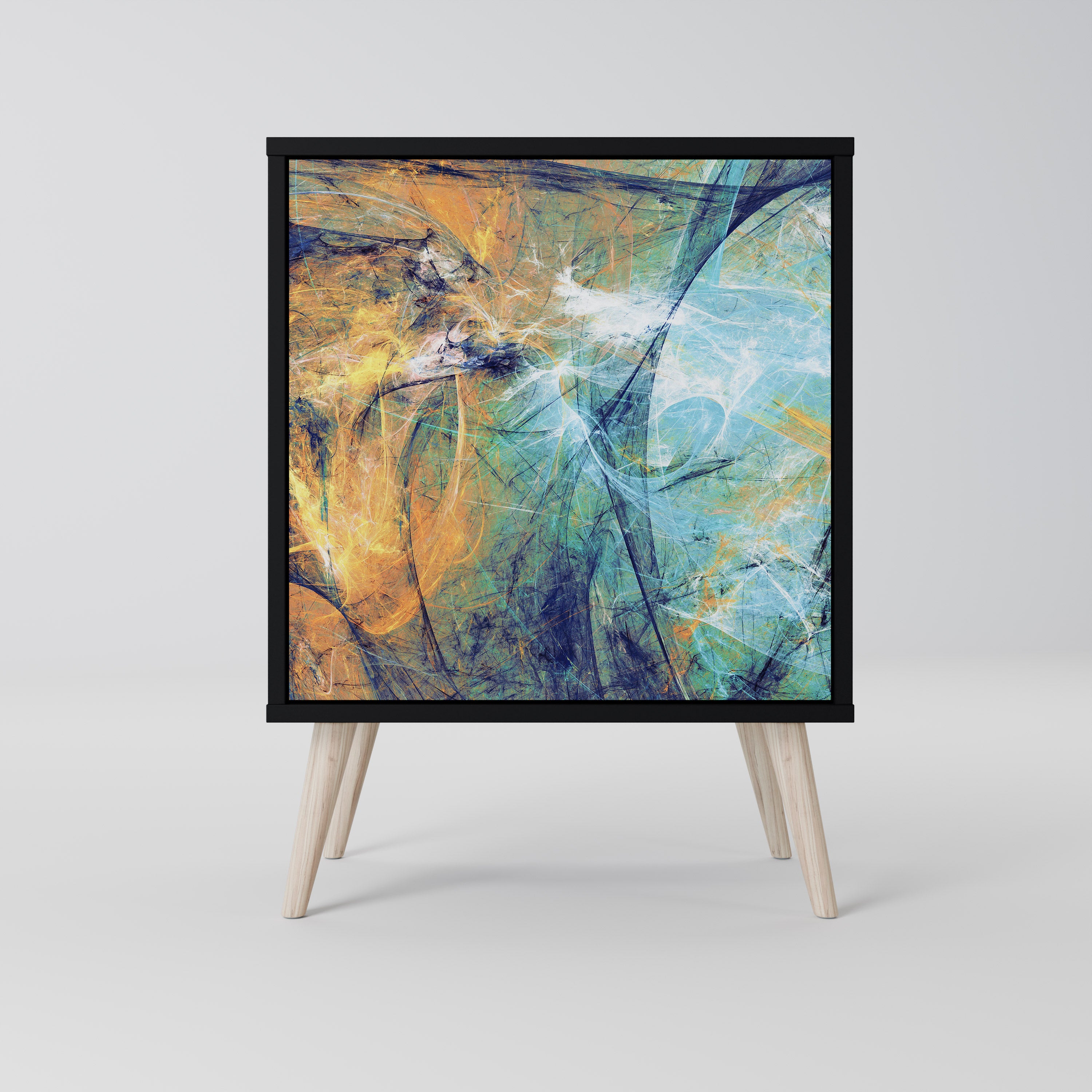 ABSTRACT THOUGHTS Komoda 1-drzwiowa korpus Czarny