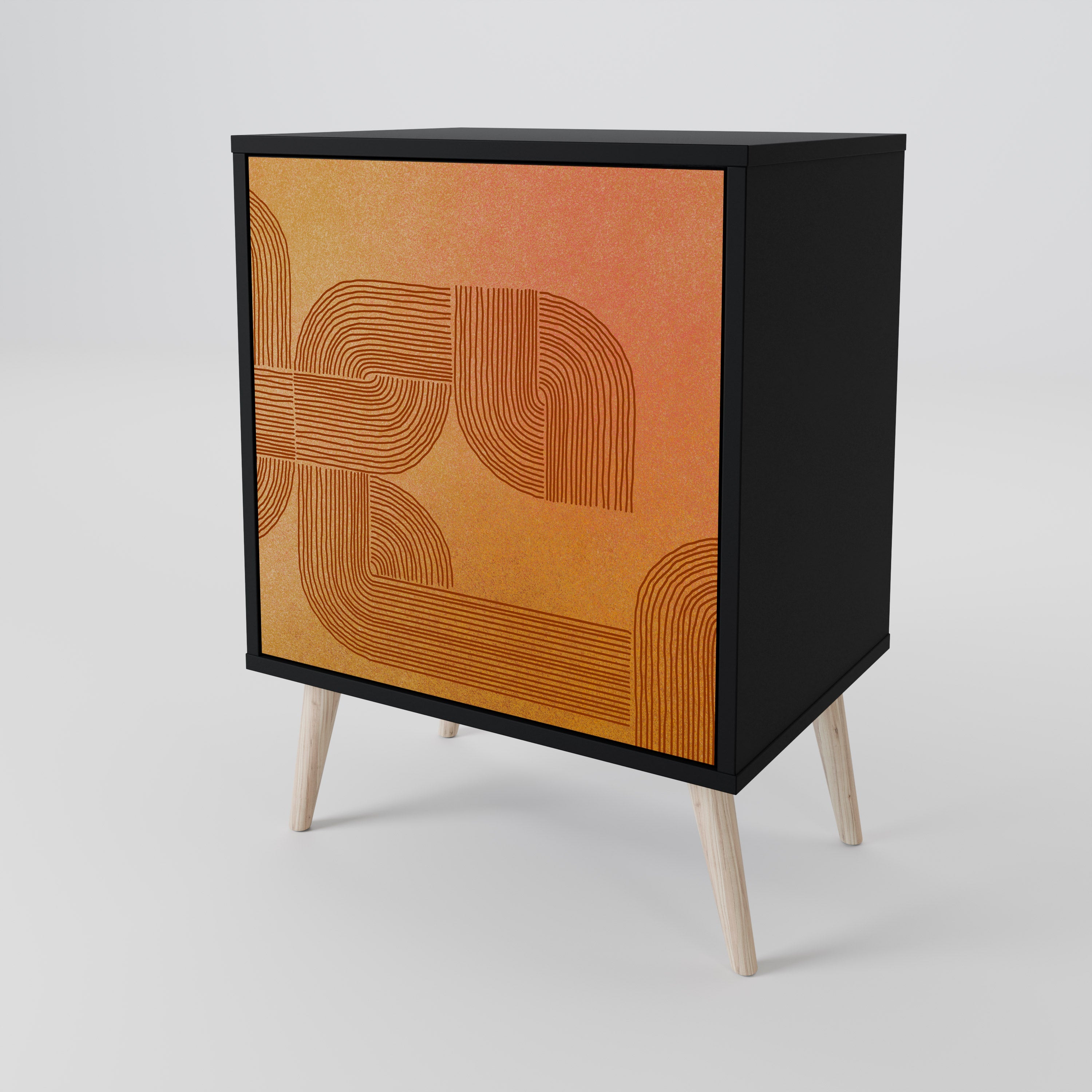 STRENGTHENING RELATION Komoda 1-drzwiowa korpus Czarny