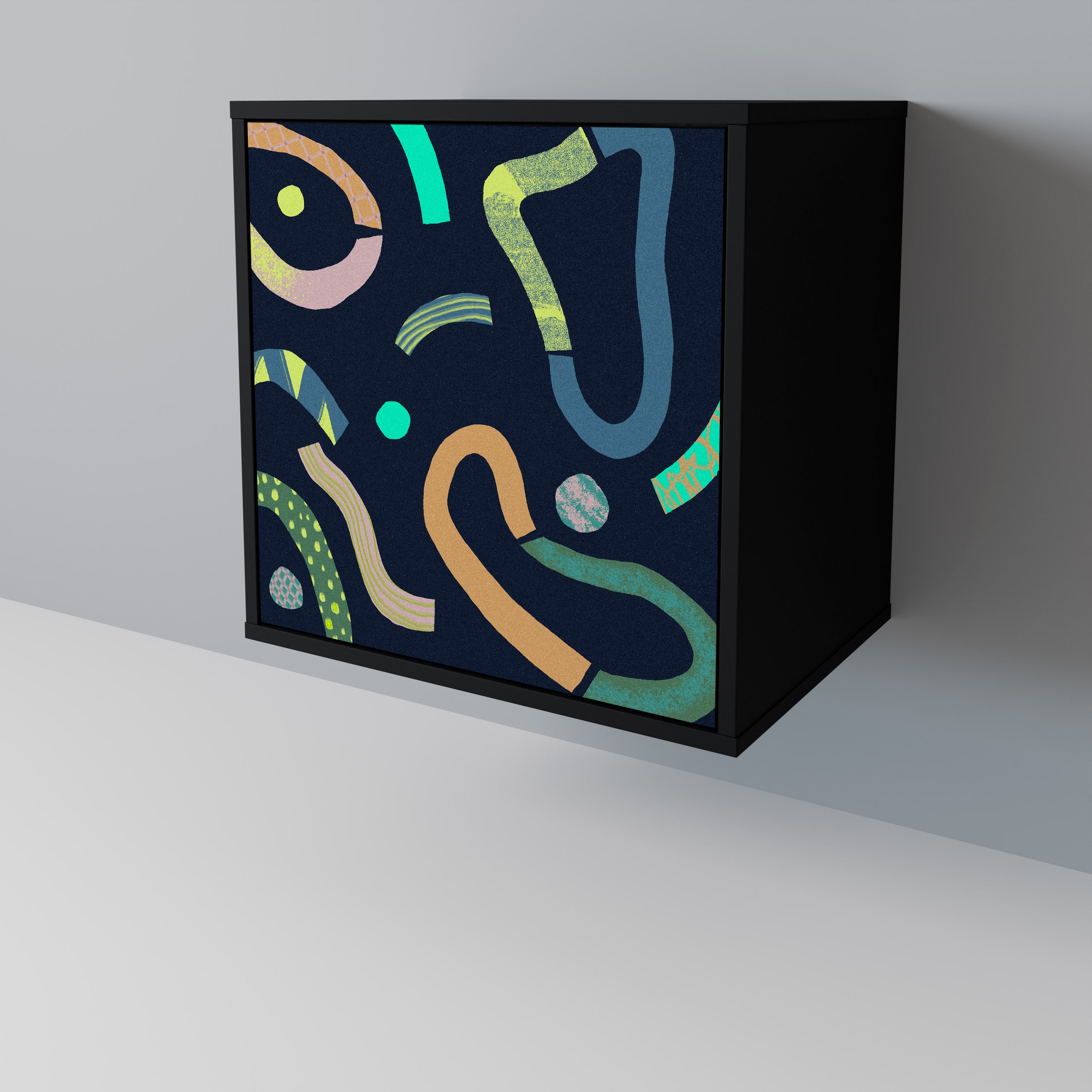 CONTRAST DANCE Komoda 1-drzwiowa korpus Czarny