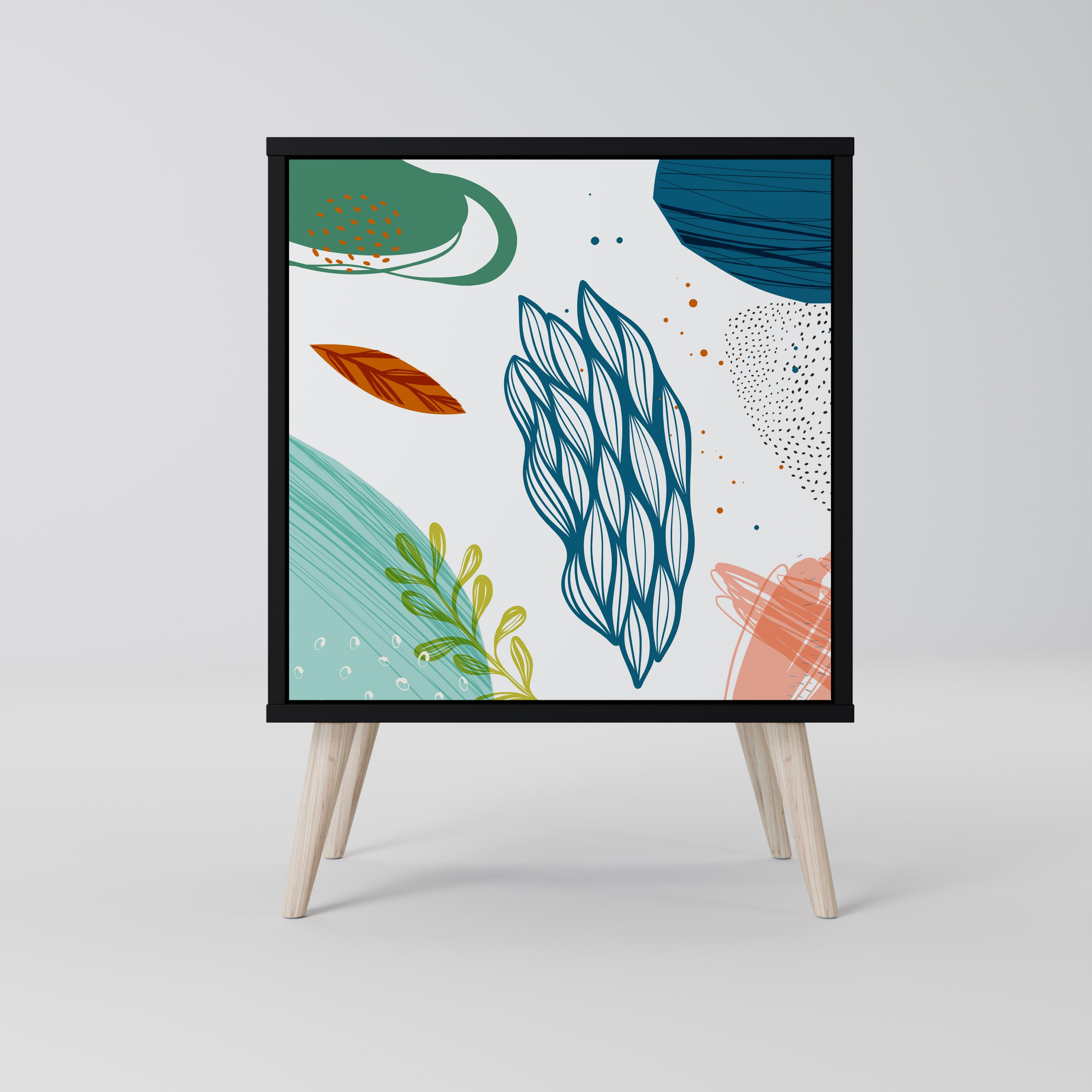 BOTANICAL HURRICANE Komoda 1-drzwiowa korpus Czarny