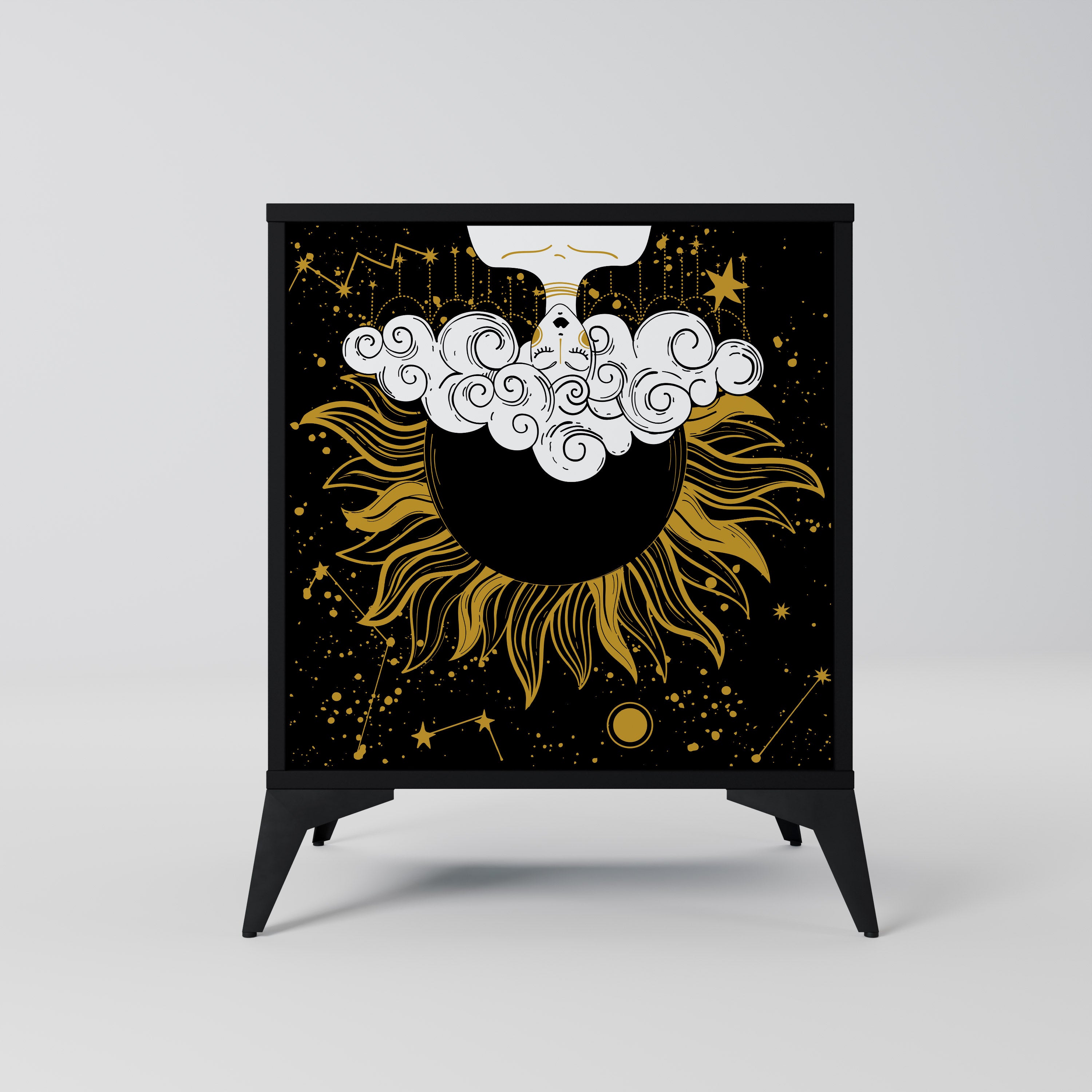 STELLAR CONSTELLATIONS Komoda 1-drzwiowa korpus Czarny