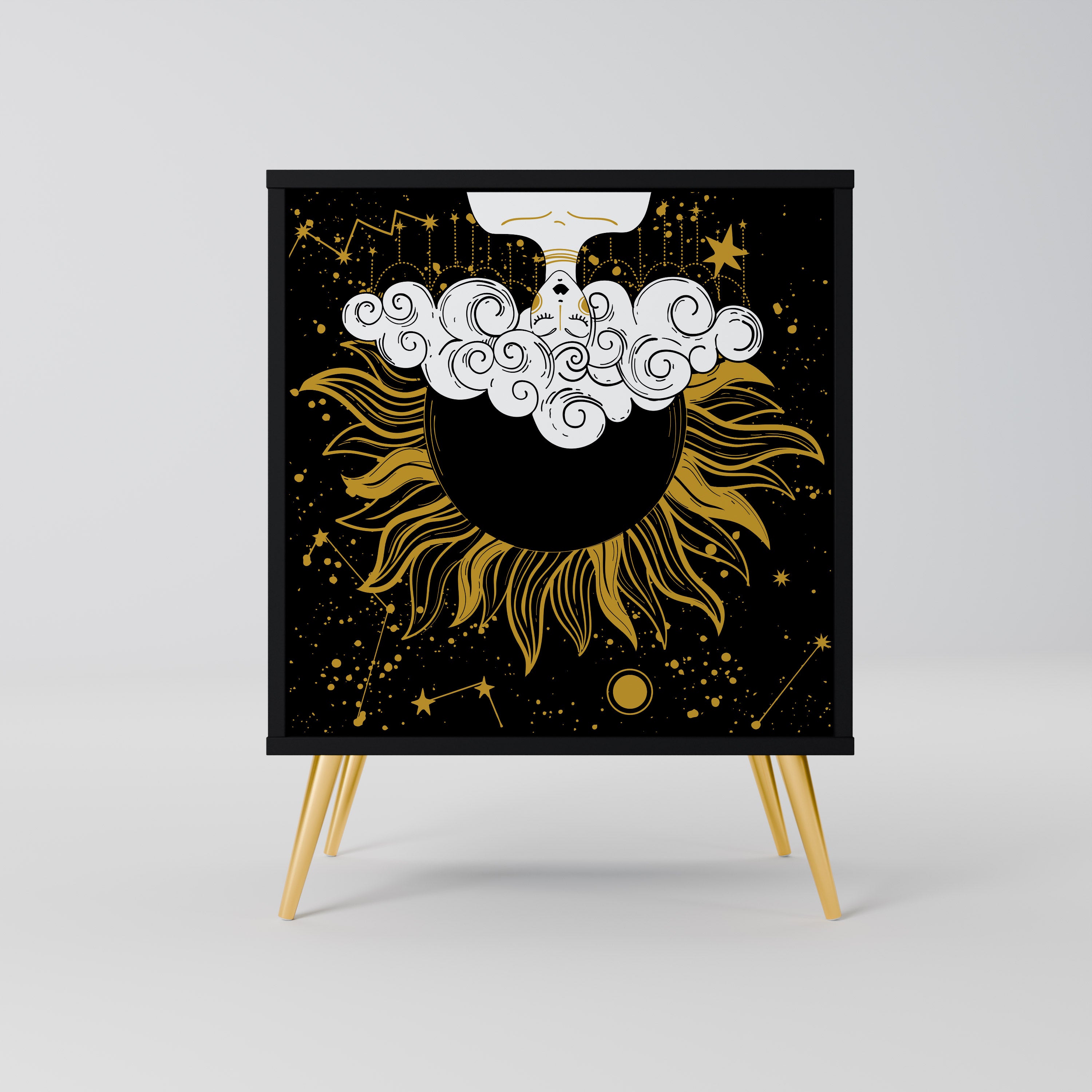 STELLAR CONSTELLATIONS Komoda 1-drzwiowa korpus Czarny