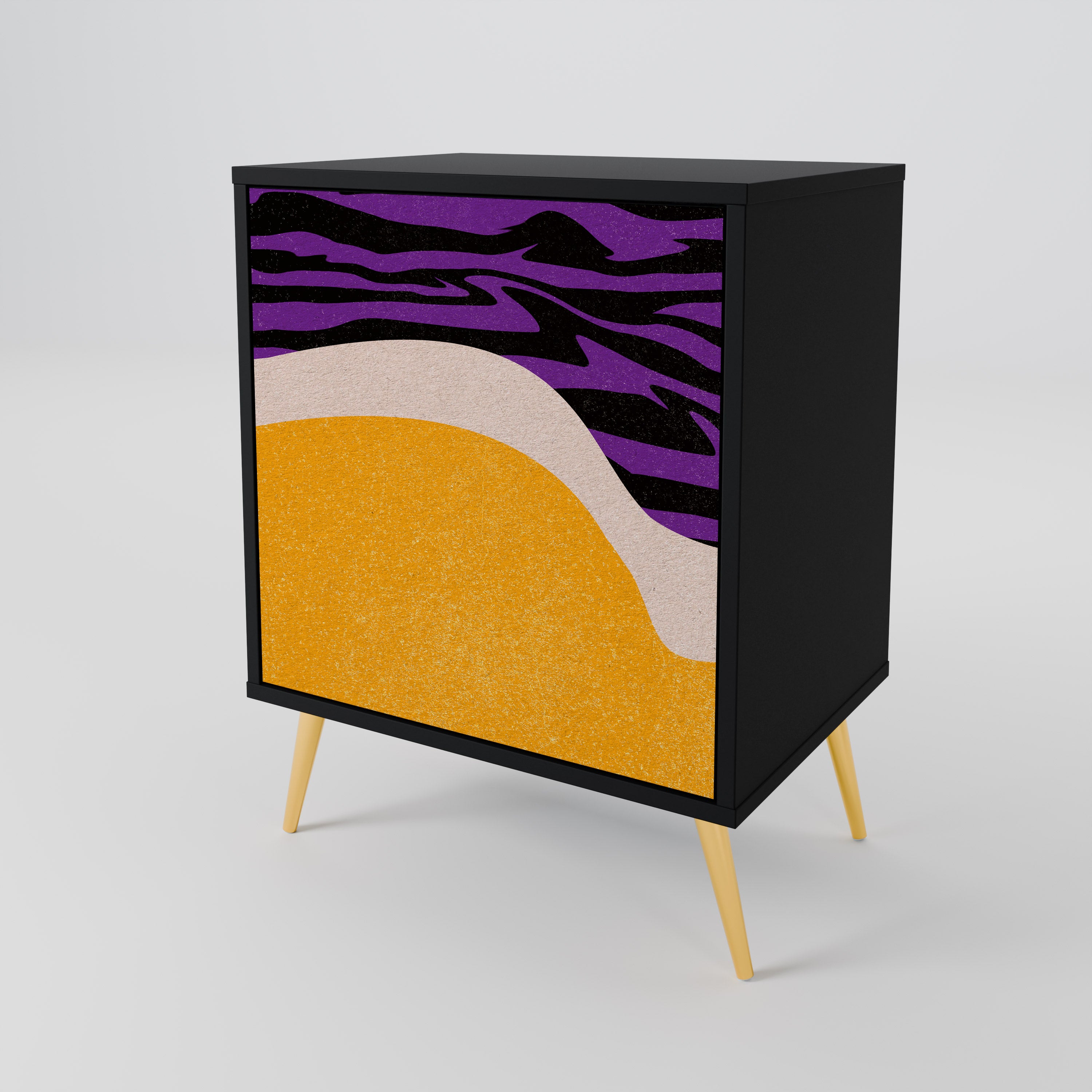 INDEPENDENT BORDER Komoda 1-drzwiowa korpus Czarny