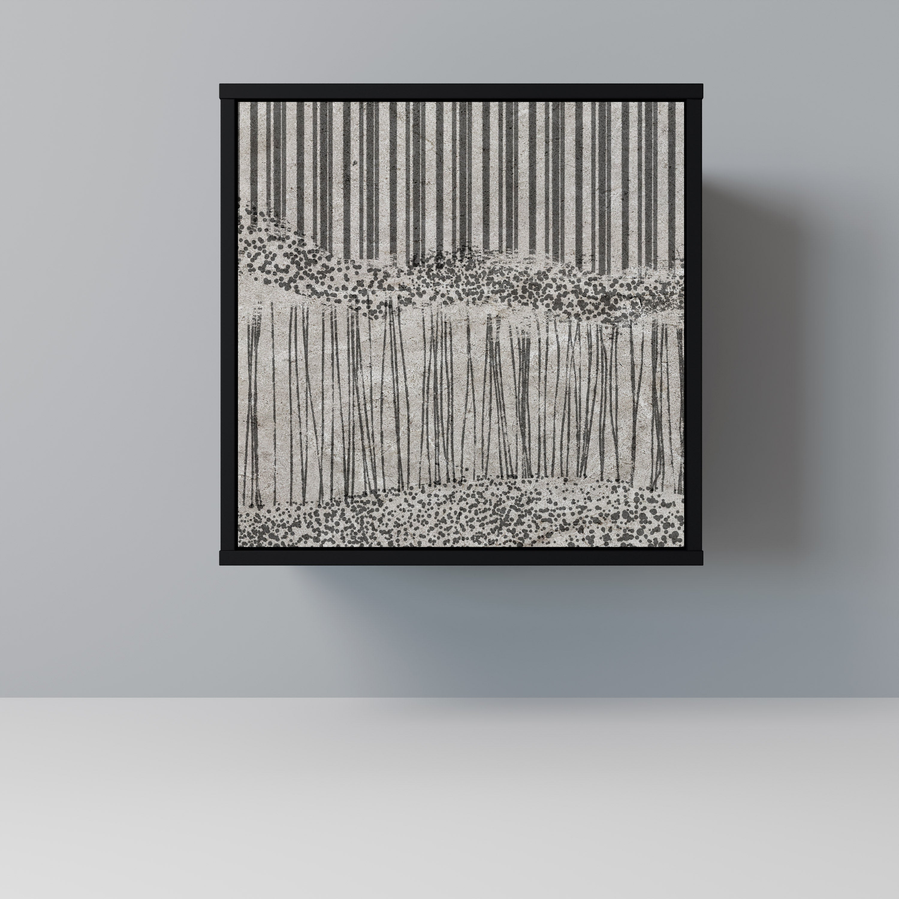 GRAIN LINES Komoda 1-drzwiowa korpus Czarny