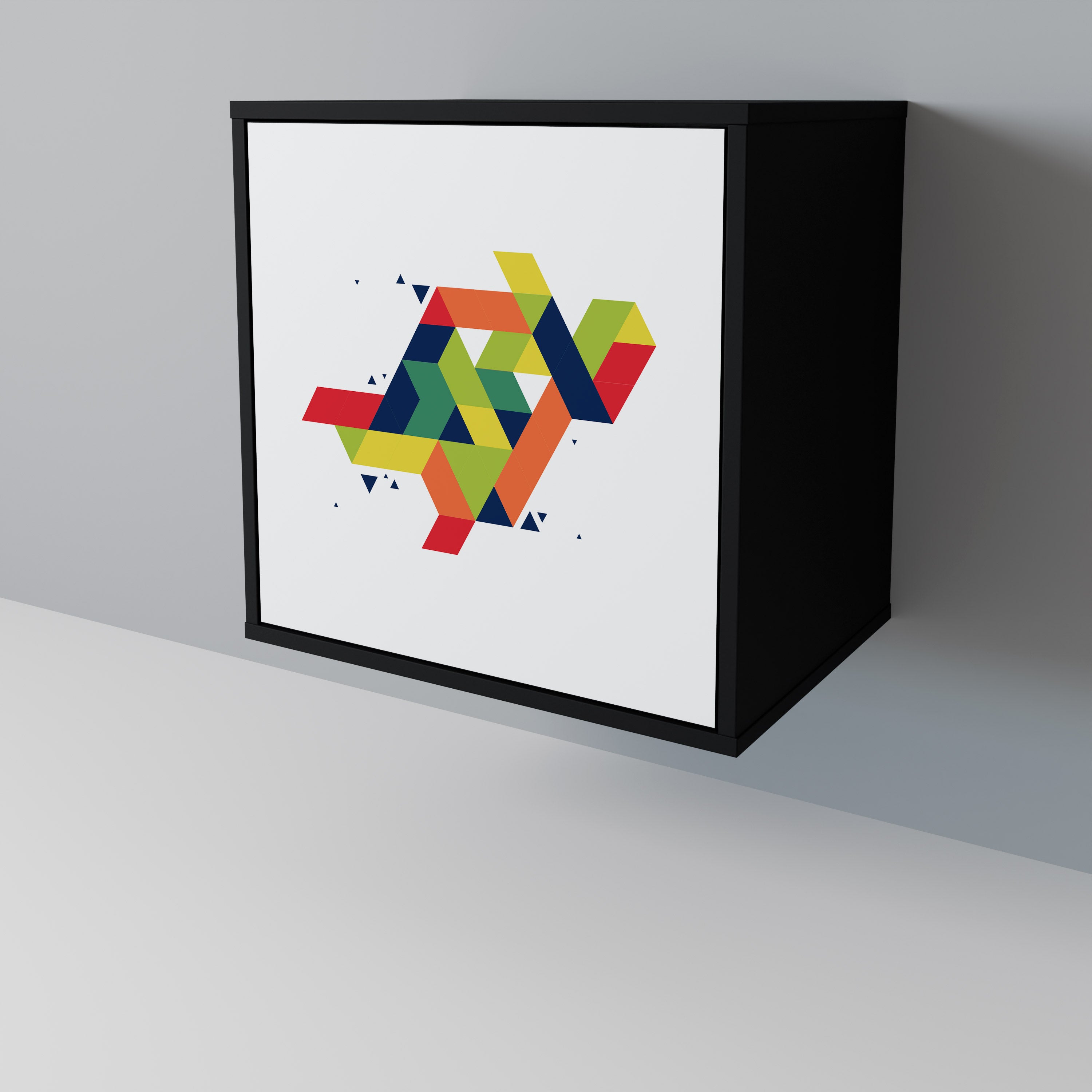 FUTURE SIGN Komoda 1-drzwiowa korpus Czarny