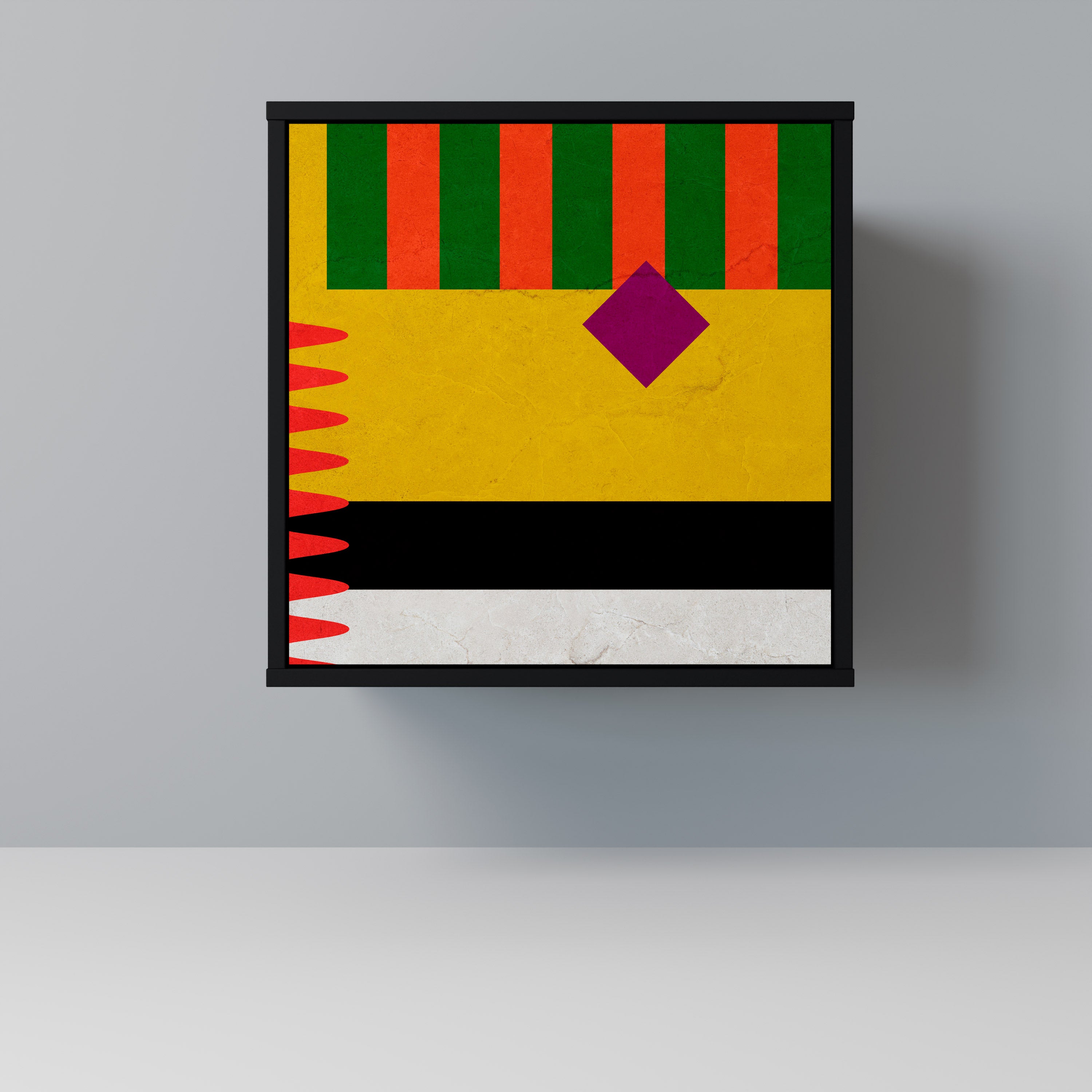 VIVID ART Komoda 1-drzwiowa korpus Czarny