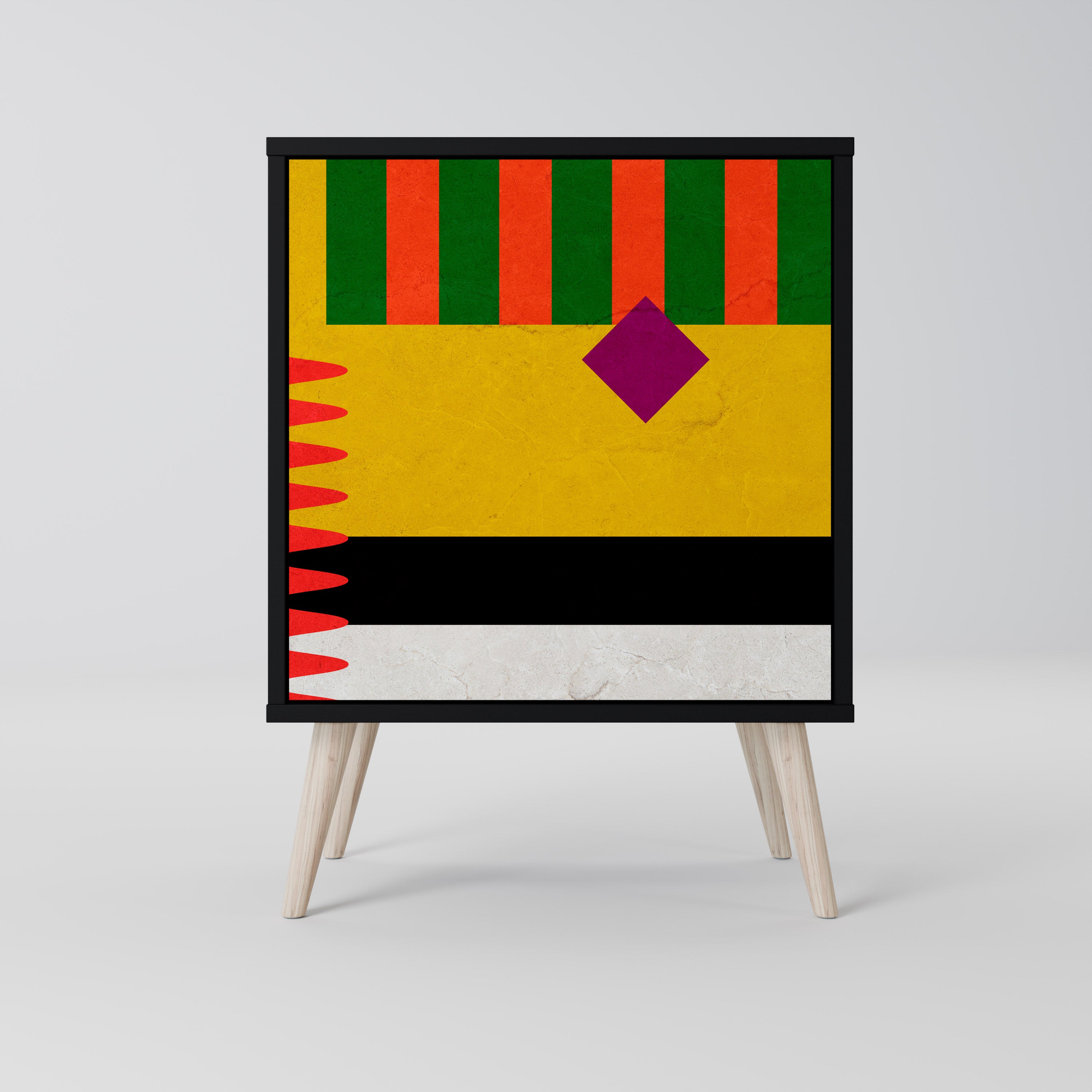 VIVID ART Komoda 1-drzwiowa korpus Czarny