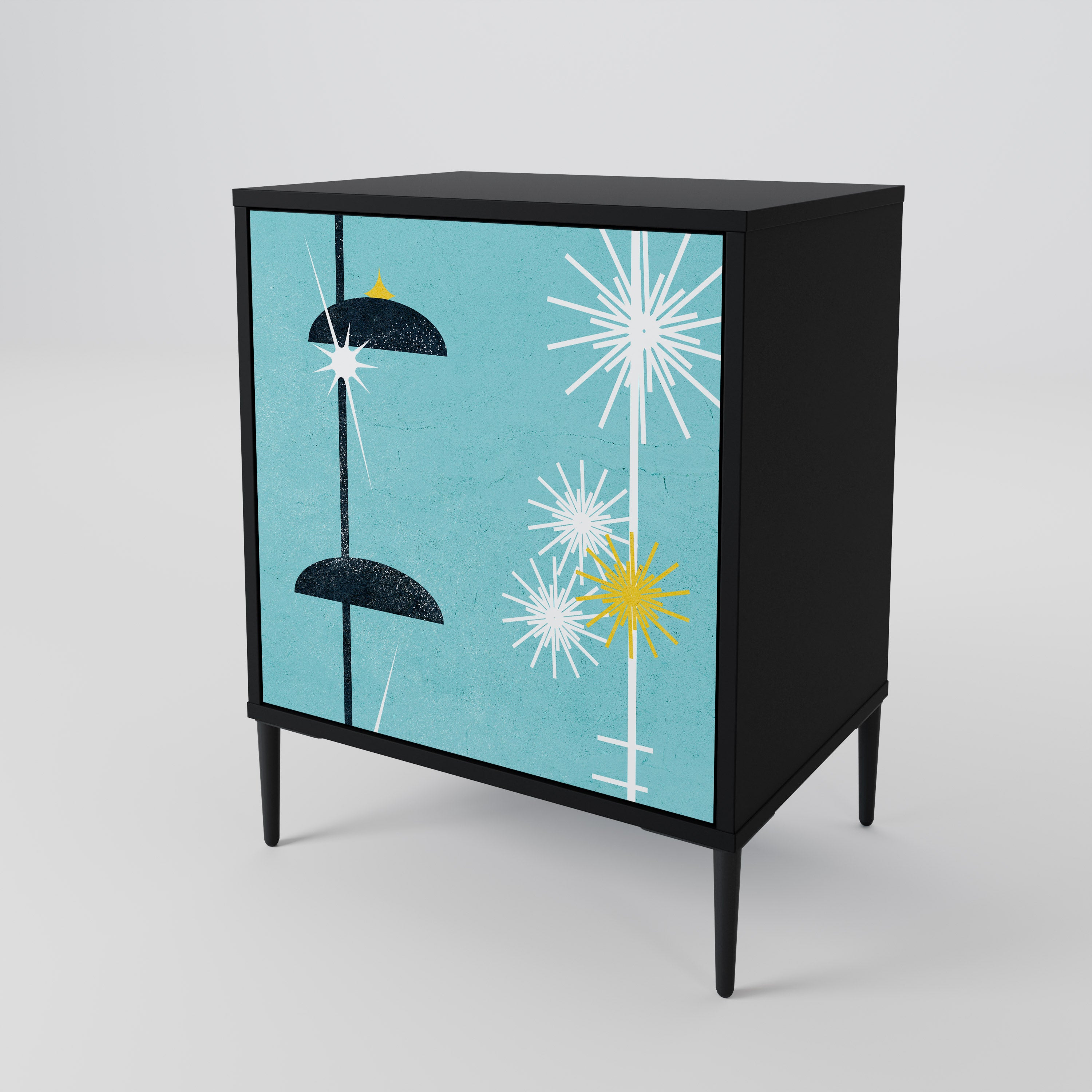 PATHS TO HAPPINESS Komoda 1-drzwiowa korpus Czarny