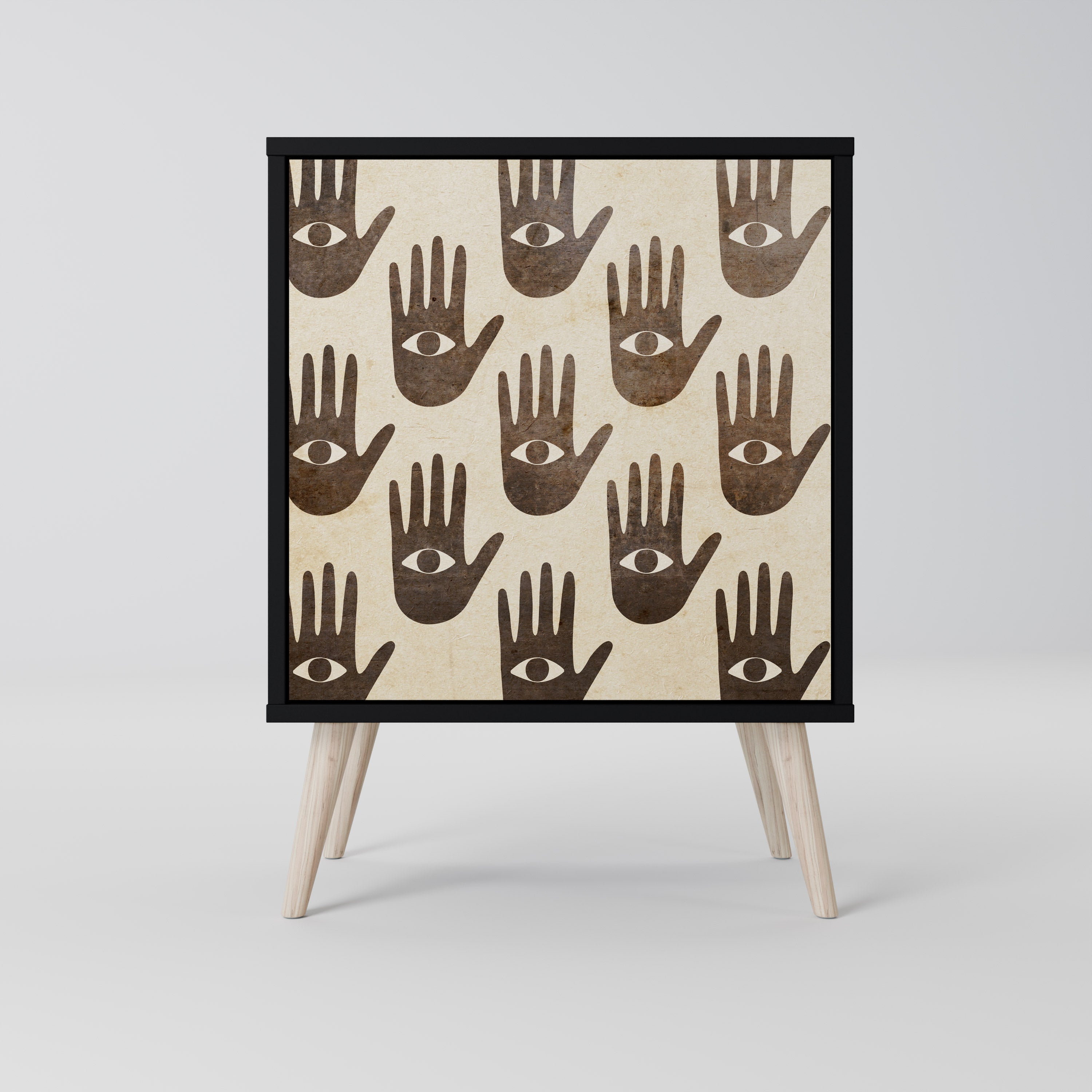 SEE MORE Komoda 1-drzwiowa korpus Czarny