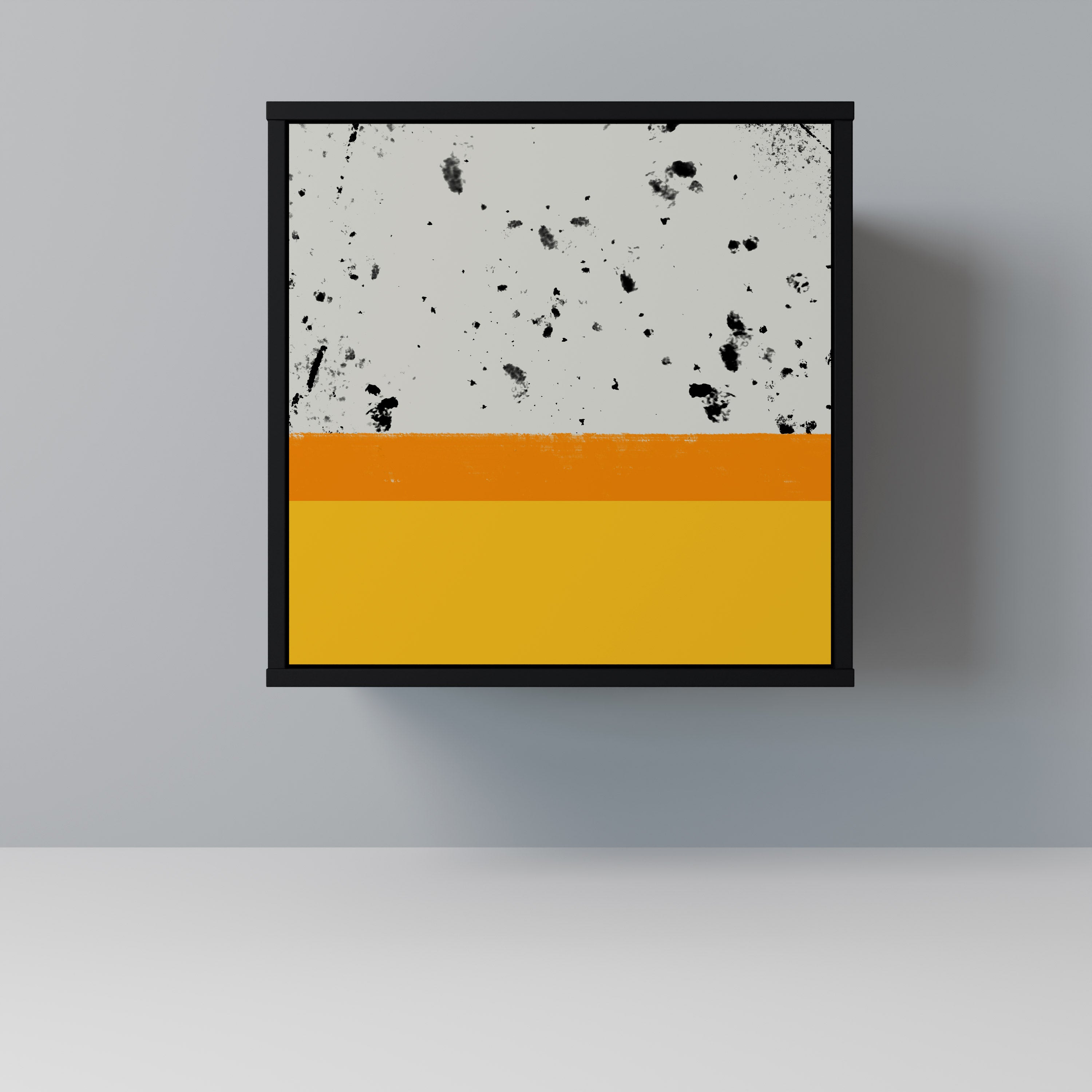 DYED BY ORANGE Komoda 1-drzwiowa korpus Czarny