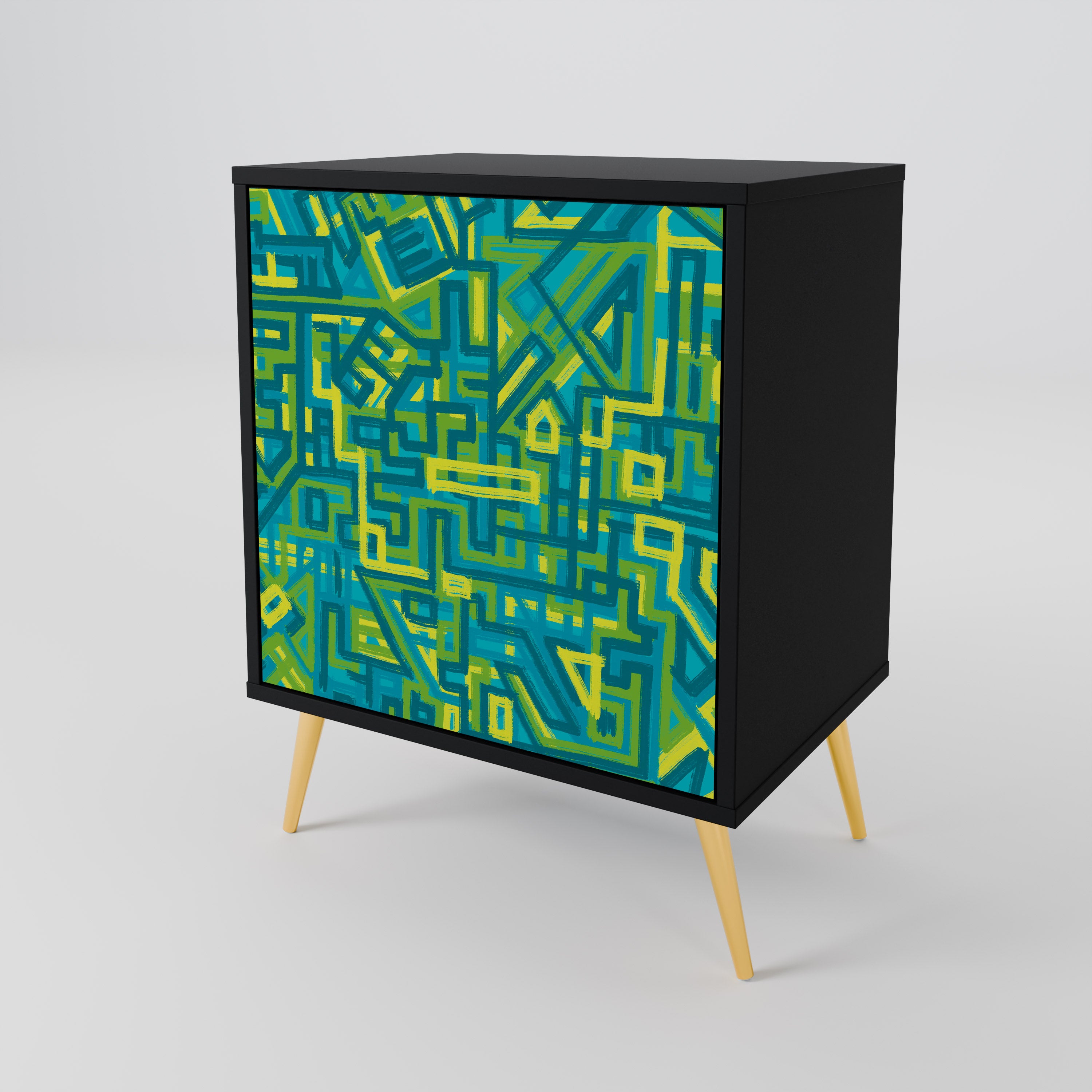 NOSTALGIC MEMORIES Komoda 1-drzwiowa korpus Czarny