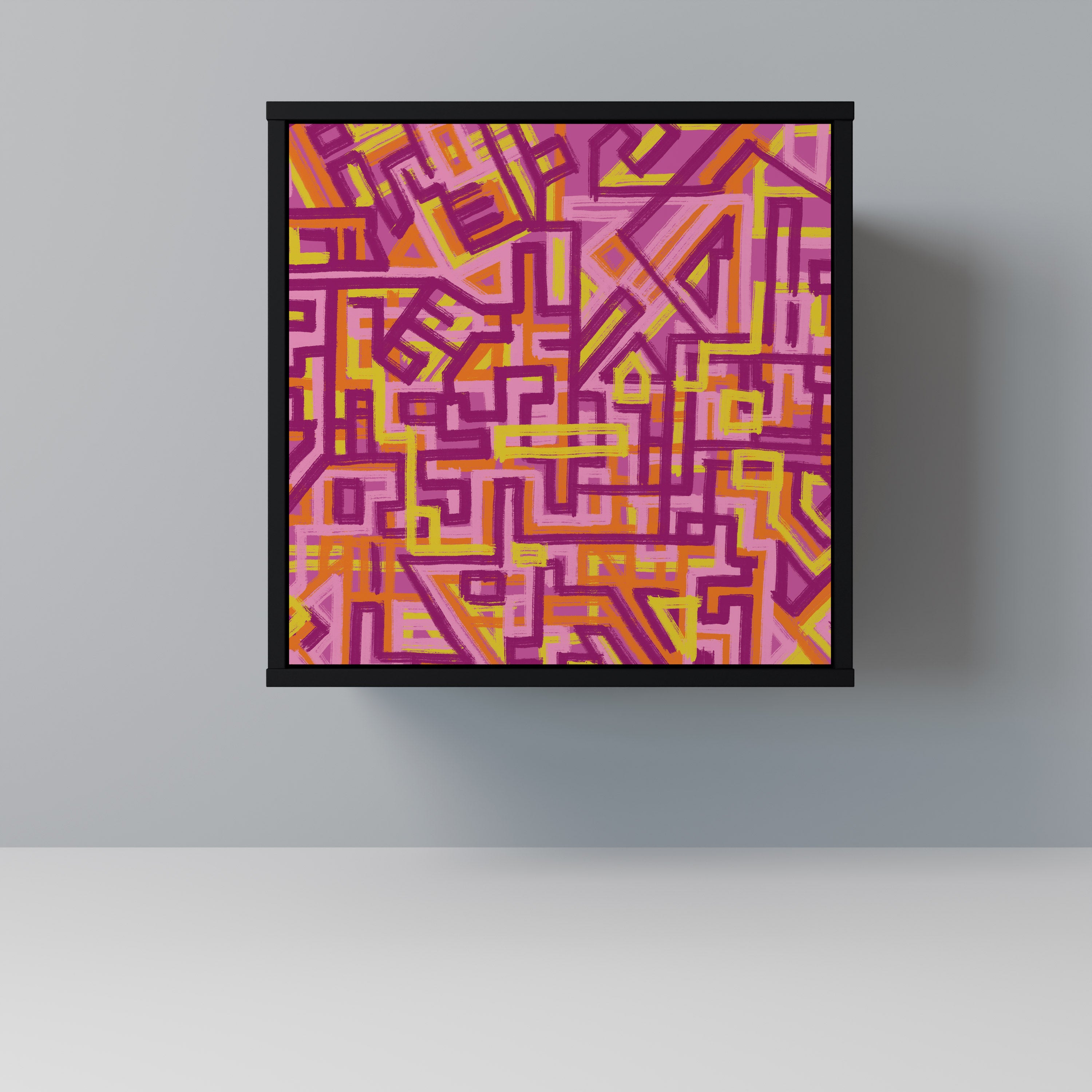 LOVELY MEMORIES Komoda 1-drzwiowa korpus Czarny