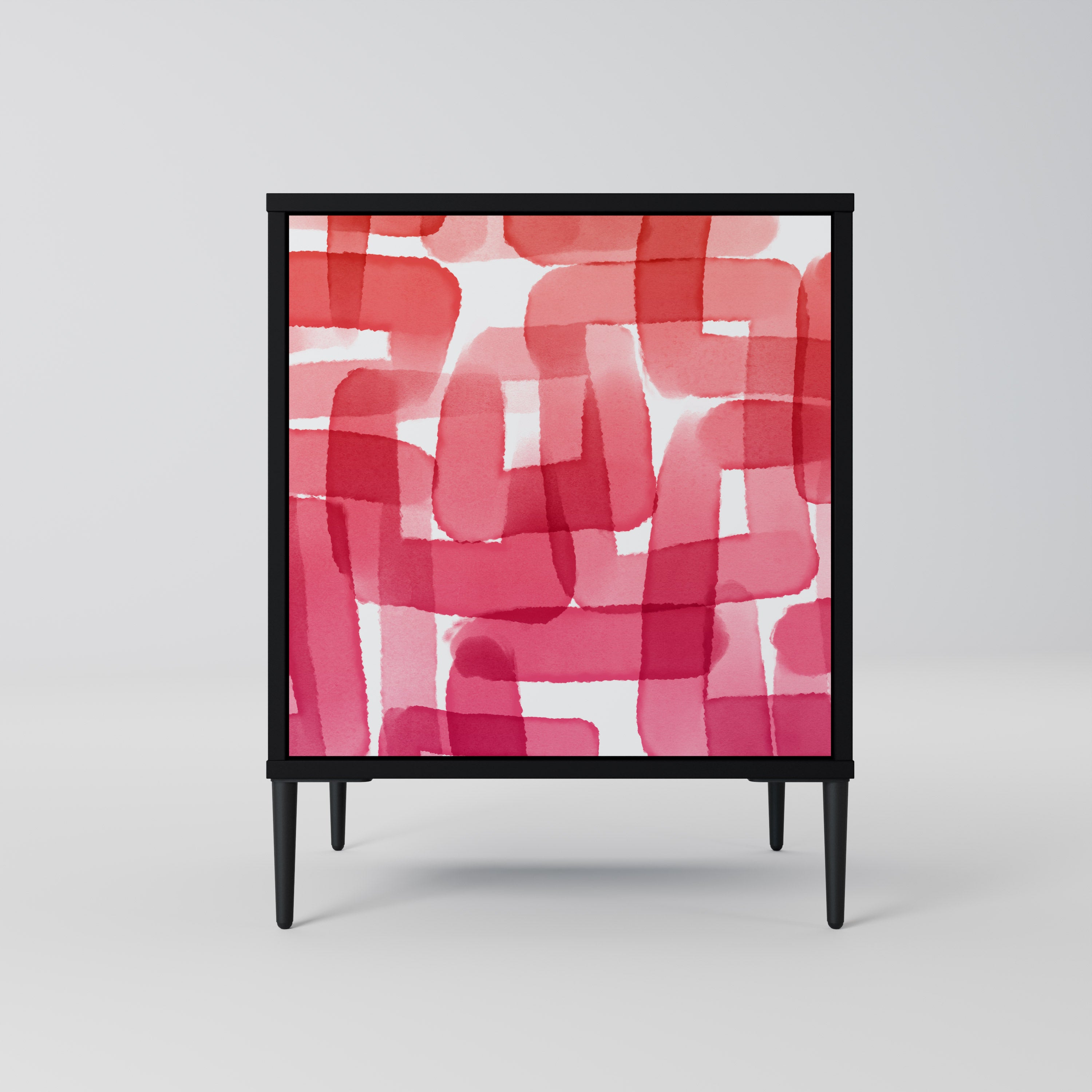 KALEIDOSCOPIC CUBISM Komoda 1-drzwiowa korpus Czarny