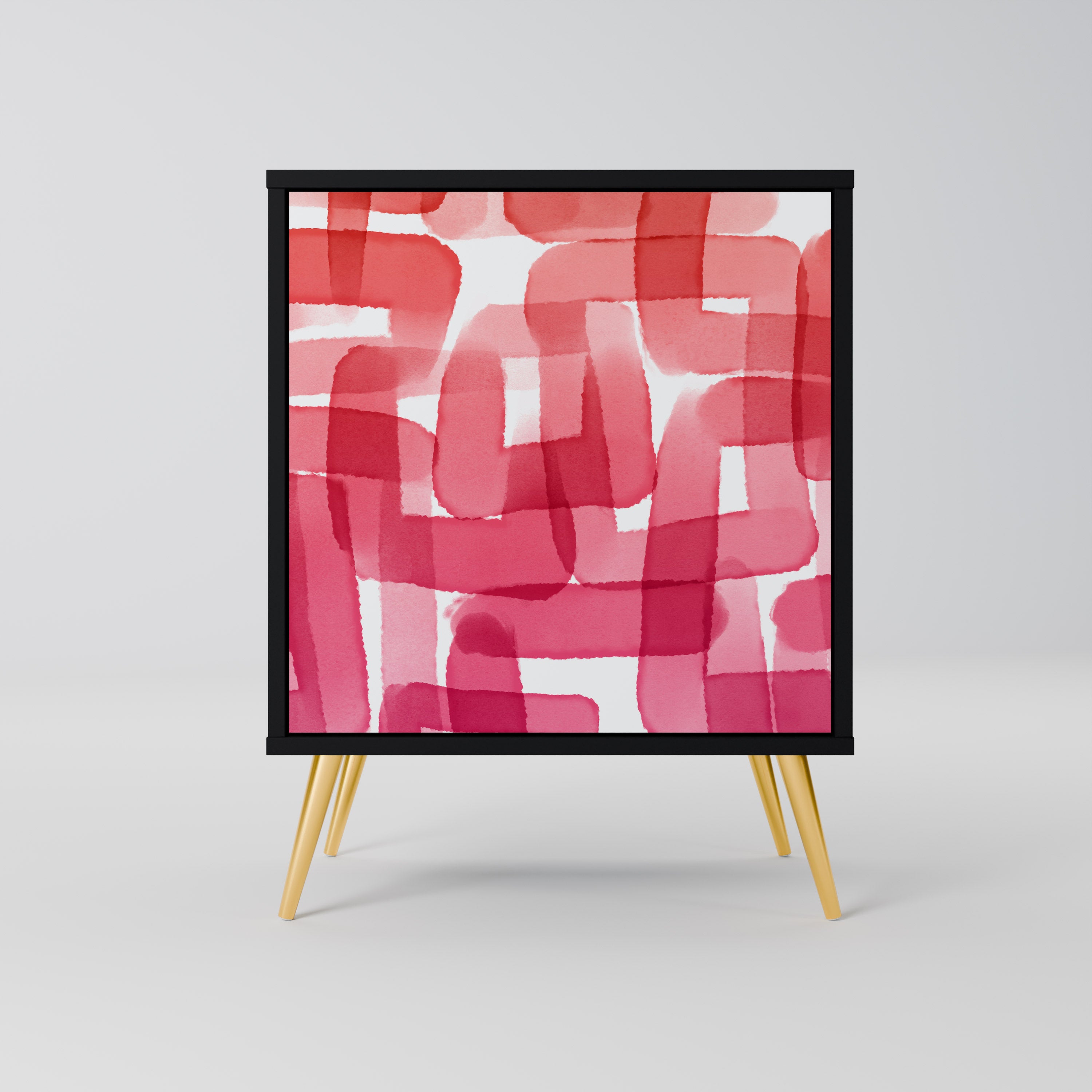 KALEIDOSCOPIC CUBISM Komoda 1-drzwiowa korpus Czarny