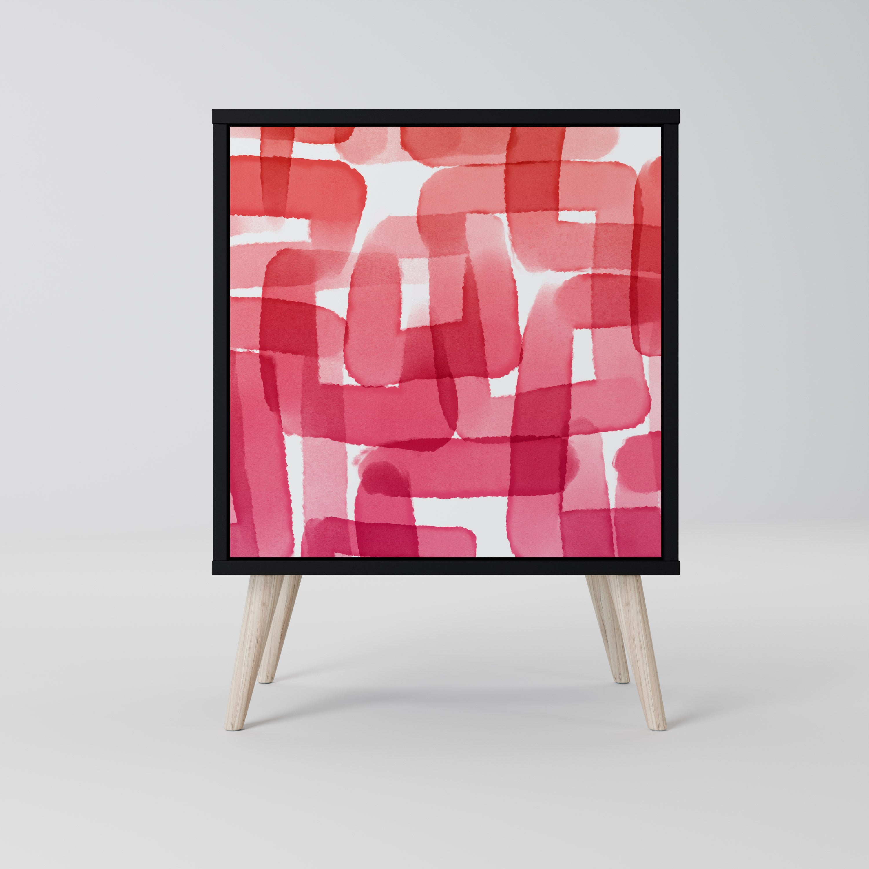 KALEIDOSCOPIC CUBISM Komoda 1-drzwiowa korpus Czarny