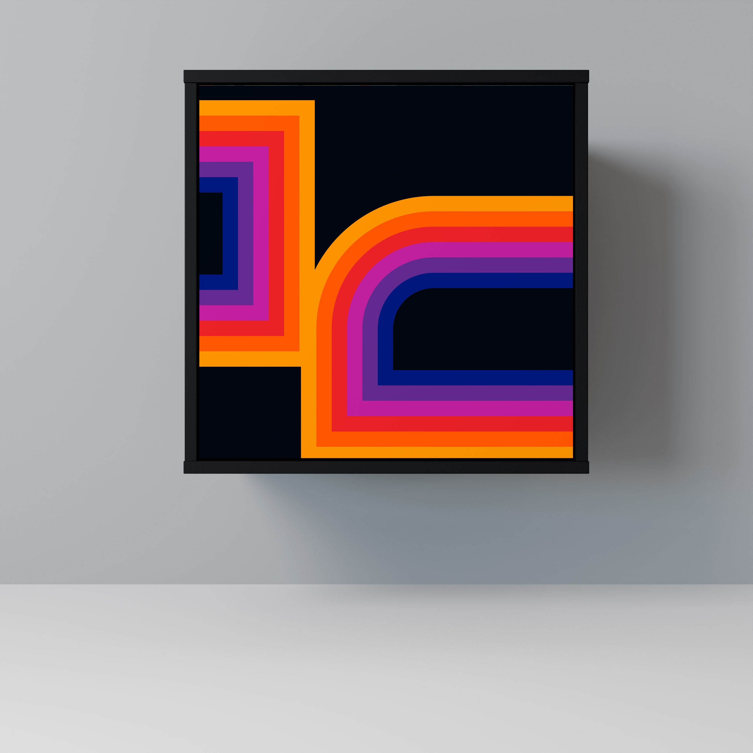 BLINDED BY THE LIGHTS Komoda 1-drzwiowa korpus Czarny