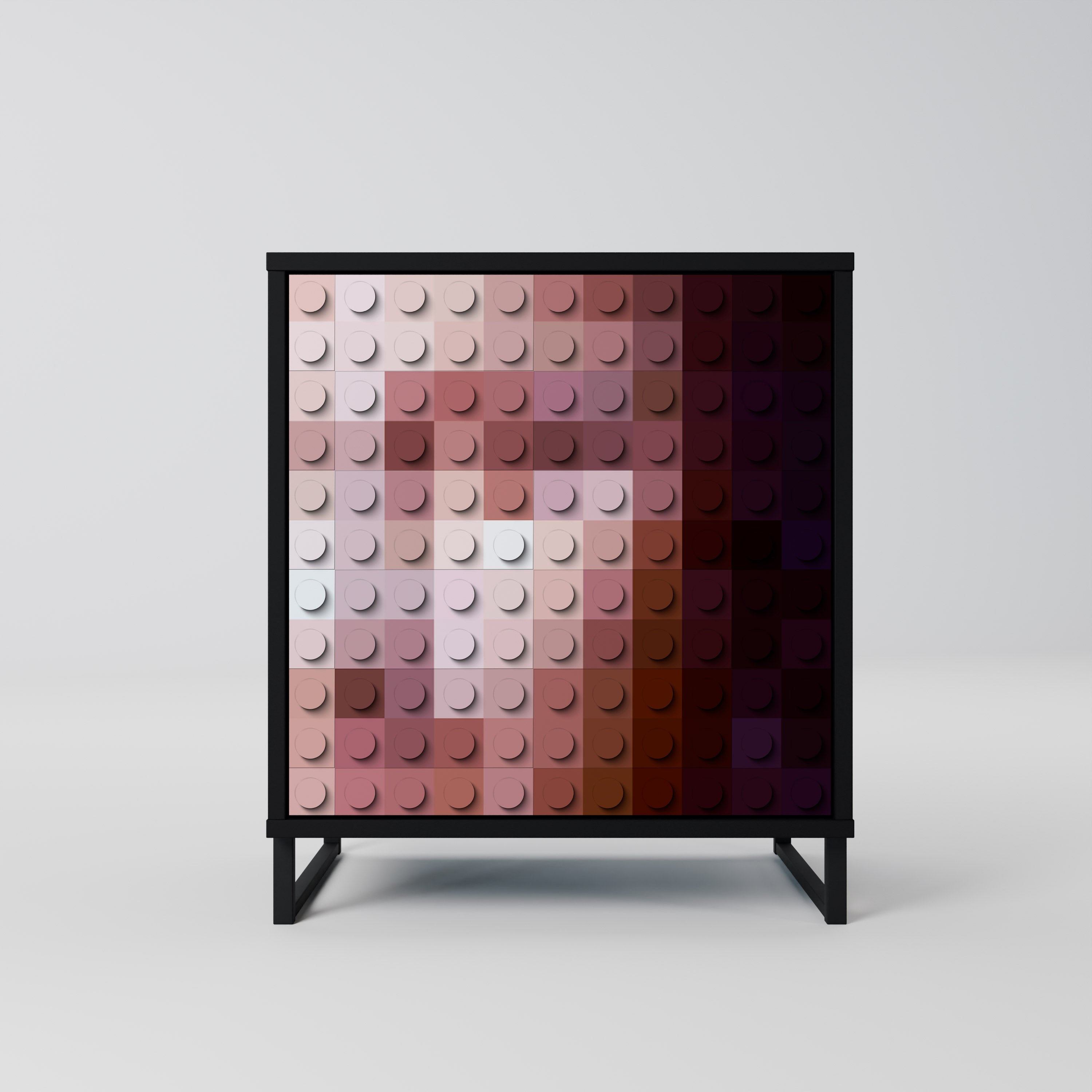 CONSTRUCTIVE ART Komoda 1-drzwiowa korpus Czarny